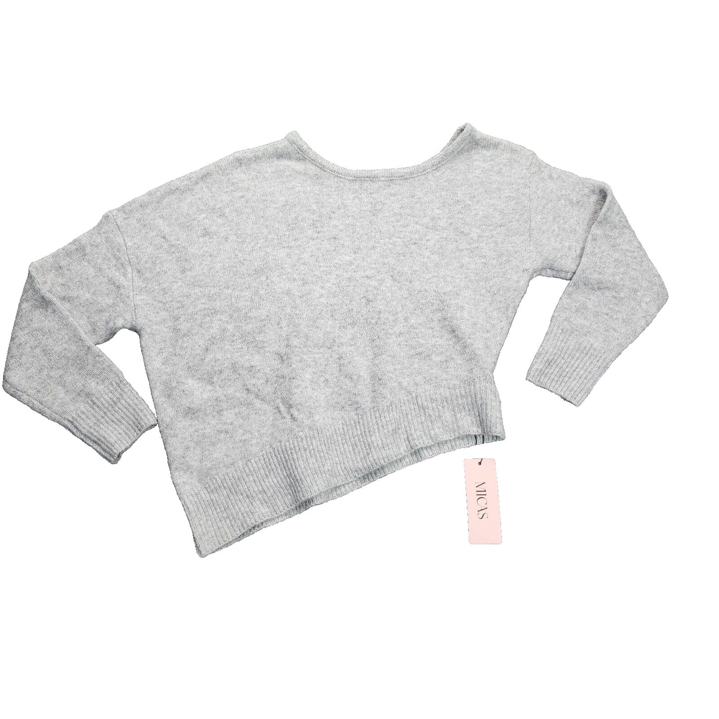 Micas Womens Asymmetrical Long Sleeve Lightweight Sweater Medium