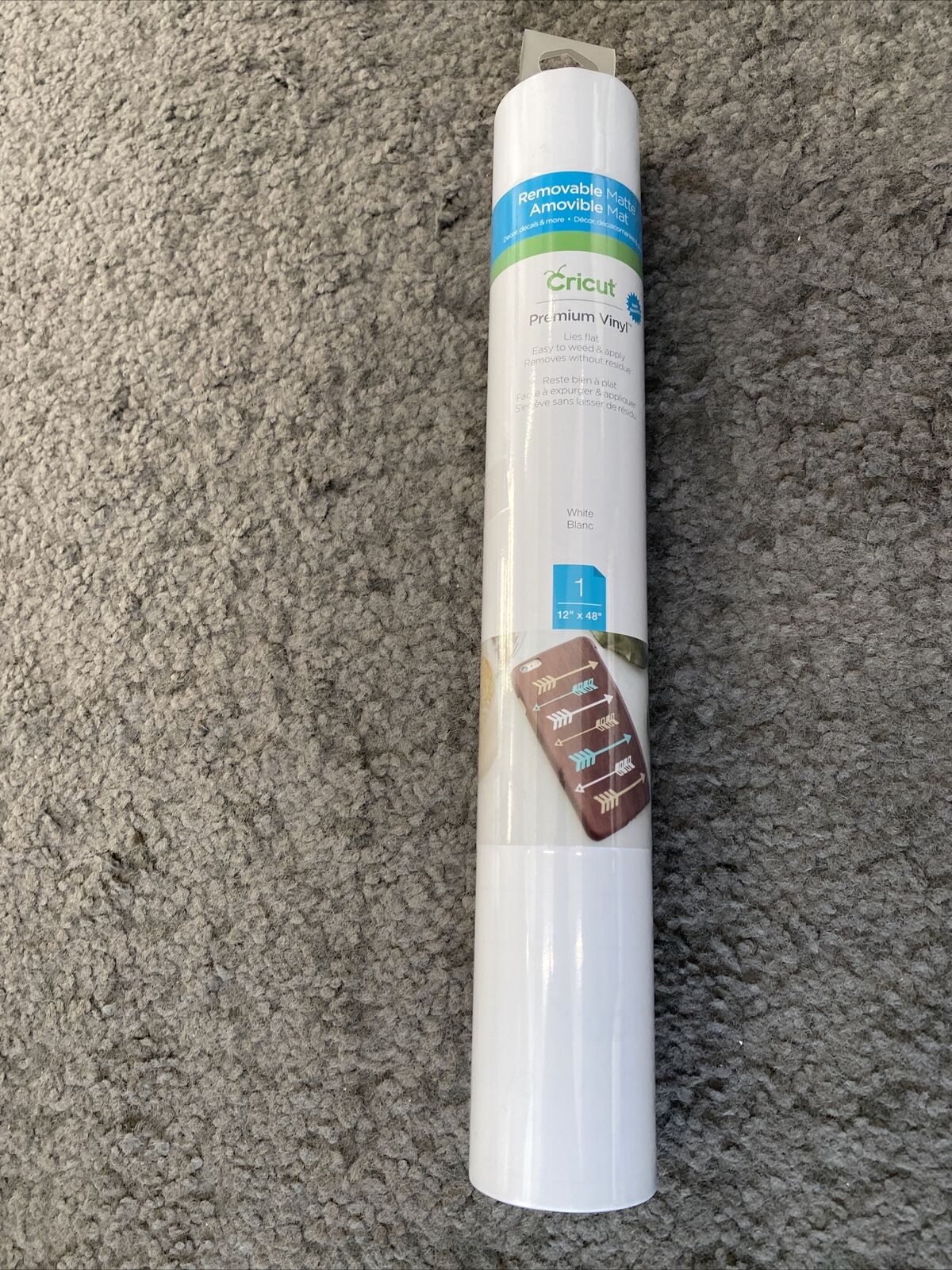 Cricut 4' Premium Vinyl Removable Matte - White