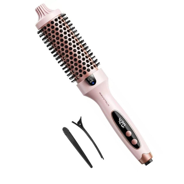 Wavytalk Thermal Brush, 1.5 Inch Blowout Express Ionic Heated Round Brush Pink