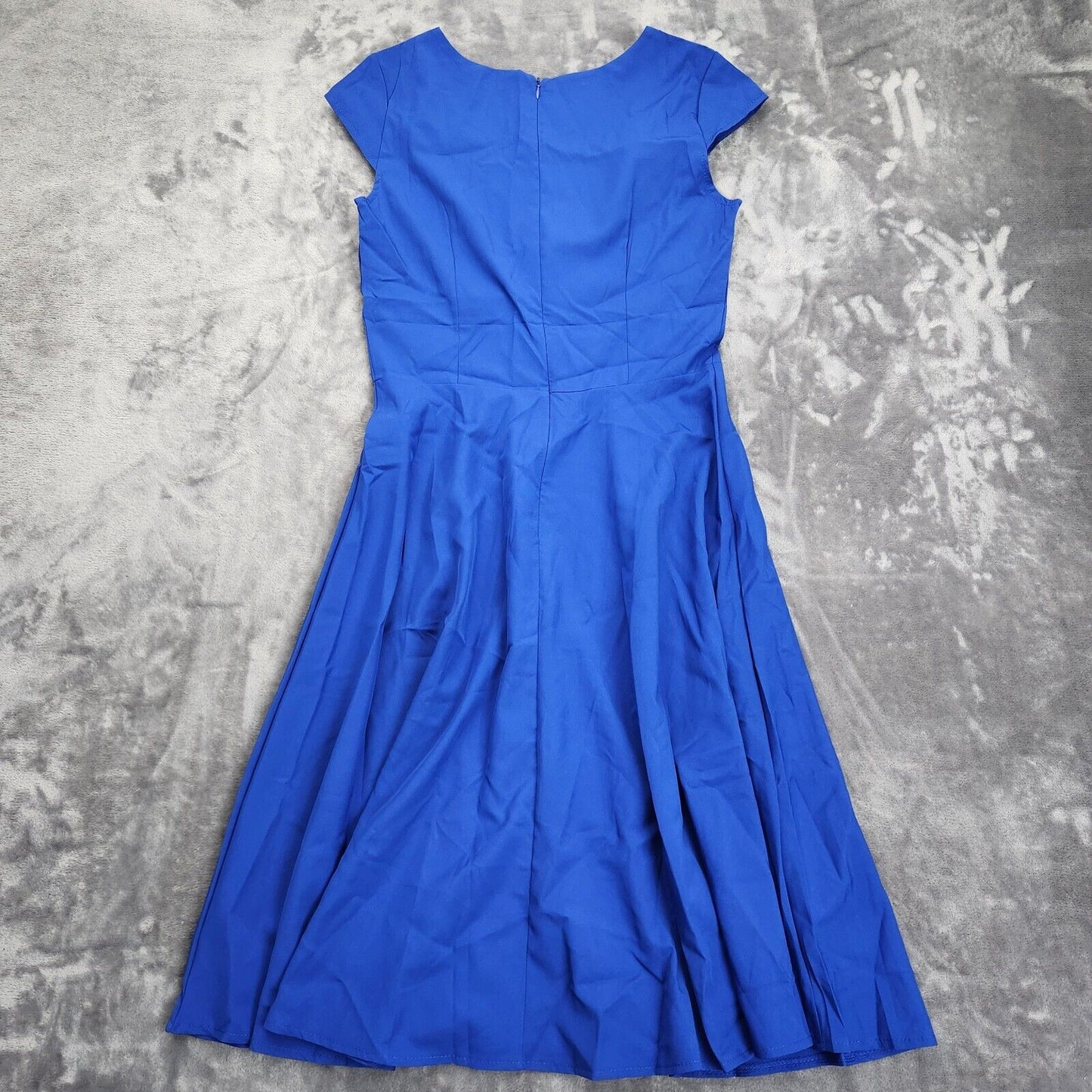 Evening Dresses Women Solid Color Sleeveless Blue M
