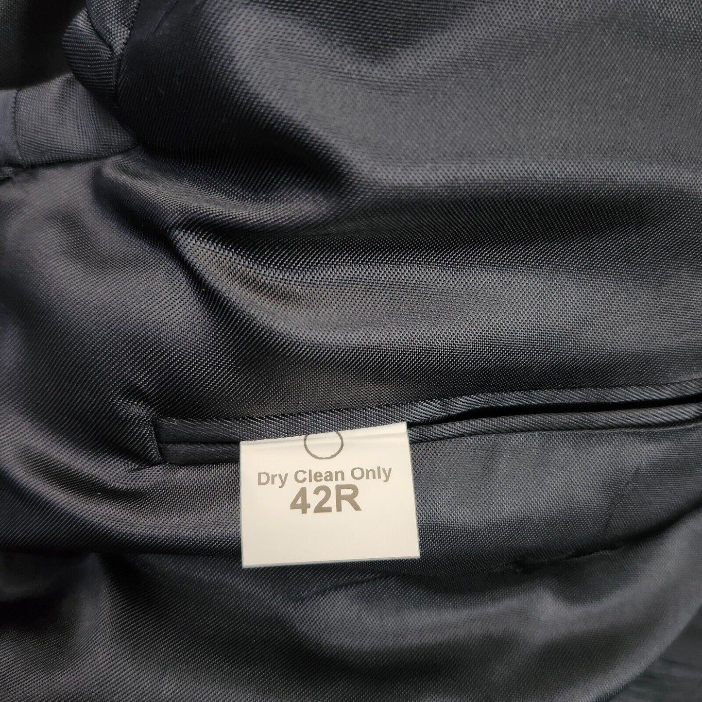 NWT Hardwick Clothes Men's Suit Jacket Black 42 Reg Peak Lapel Double Breasted