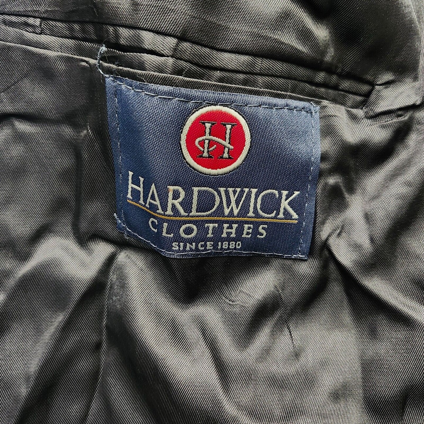 NWT Hardwick Clothes Men's Suit Jacket Black 54 Reg Peak Lapel Double Breasted