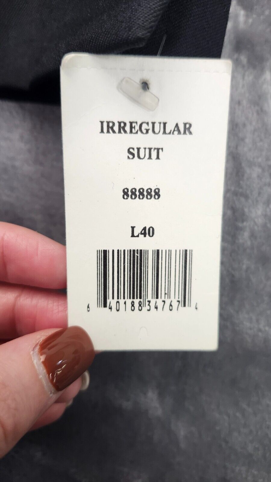 100% Wool Men's Tuxedo Set Jacket Size 40 Long, Pants 34