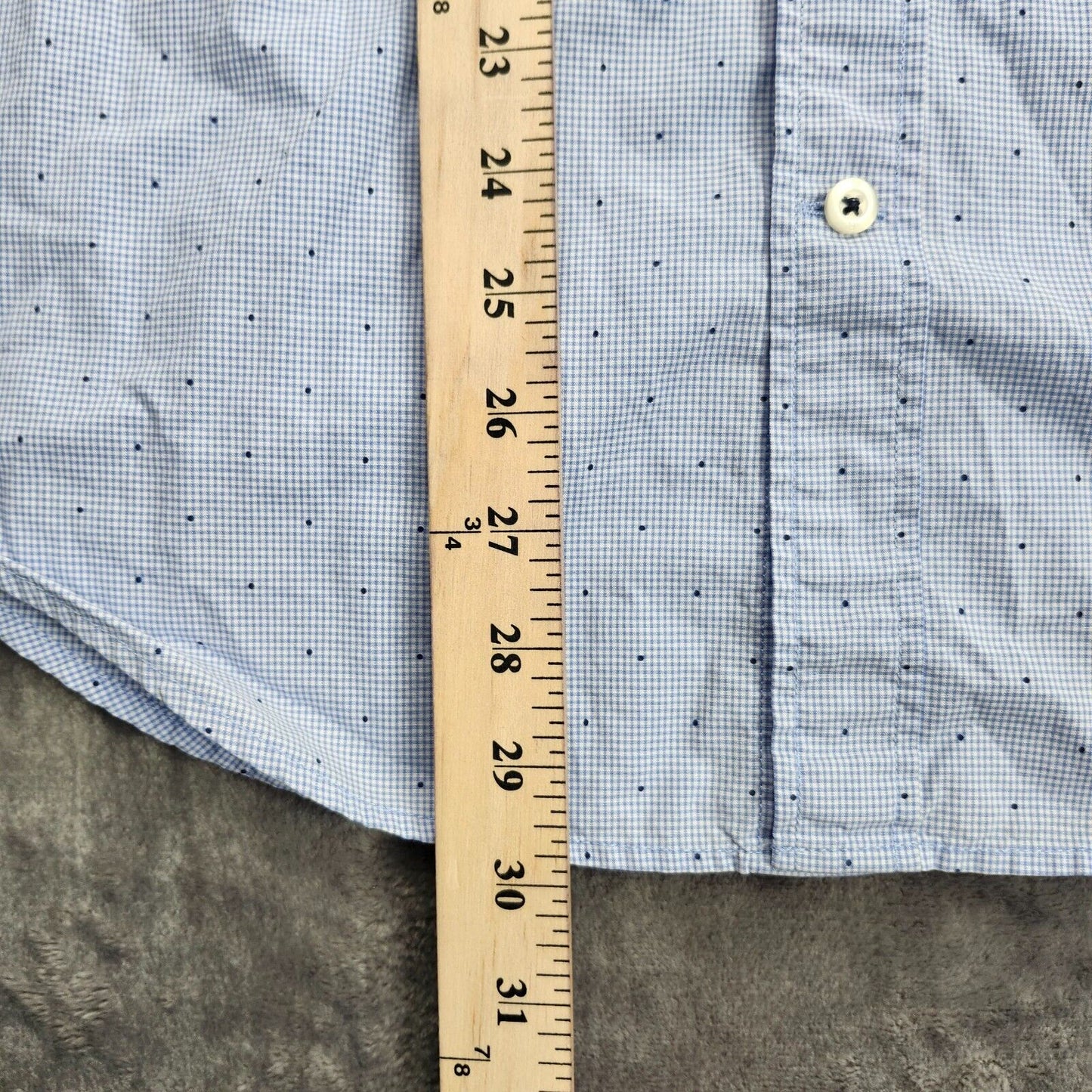 Banana Republic Button Down Shirt Mens M Check Pattern Pocket Buttoned Collar