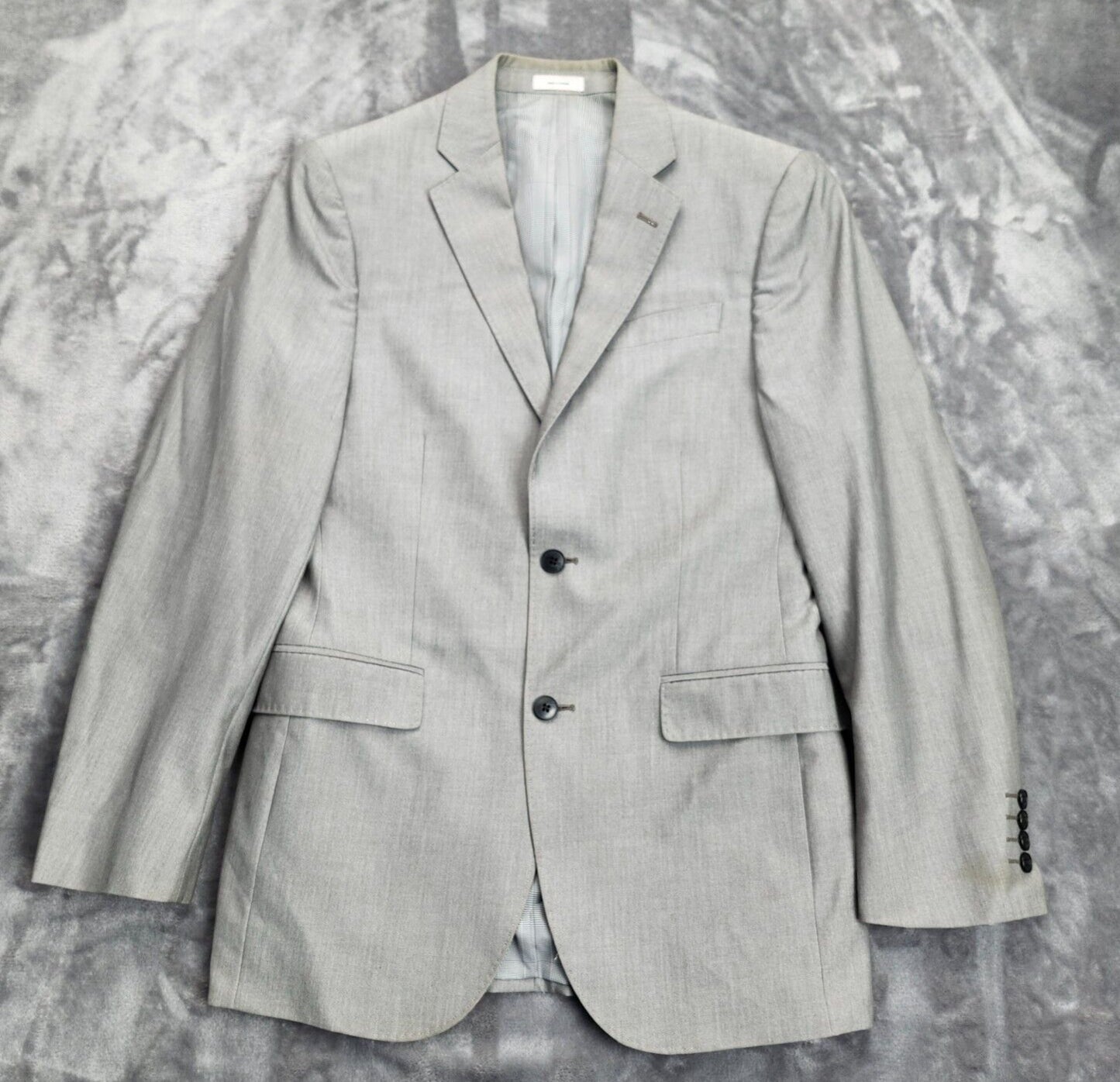 JF J. Ferrar Mens Suit 2 Button Jacket Grey Blazer 2 Bu Slim Fit 38 Regular