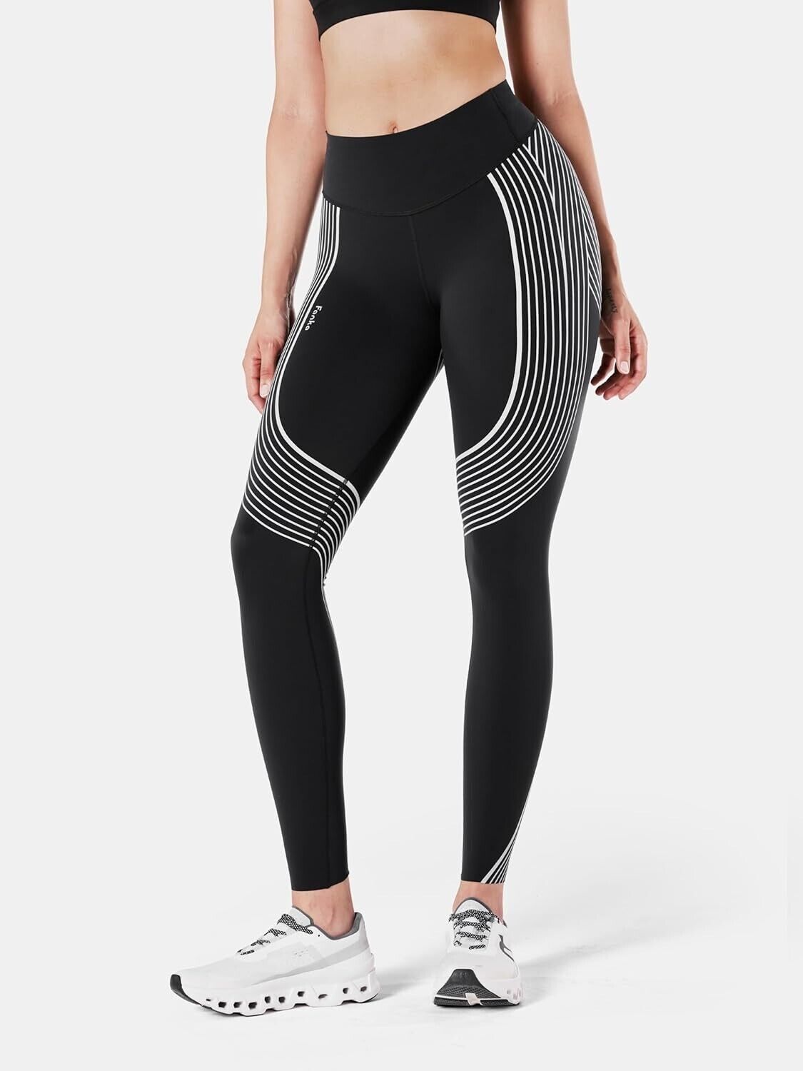 Fanka Women's Compression Body Sculpt Resistance Leggings Radiant Black Medium