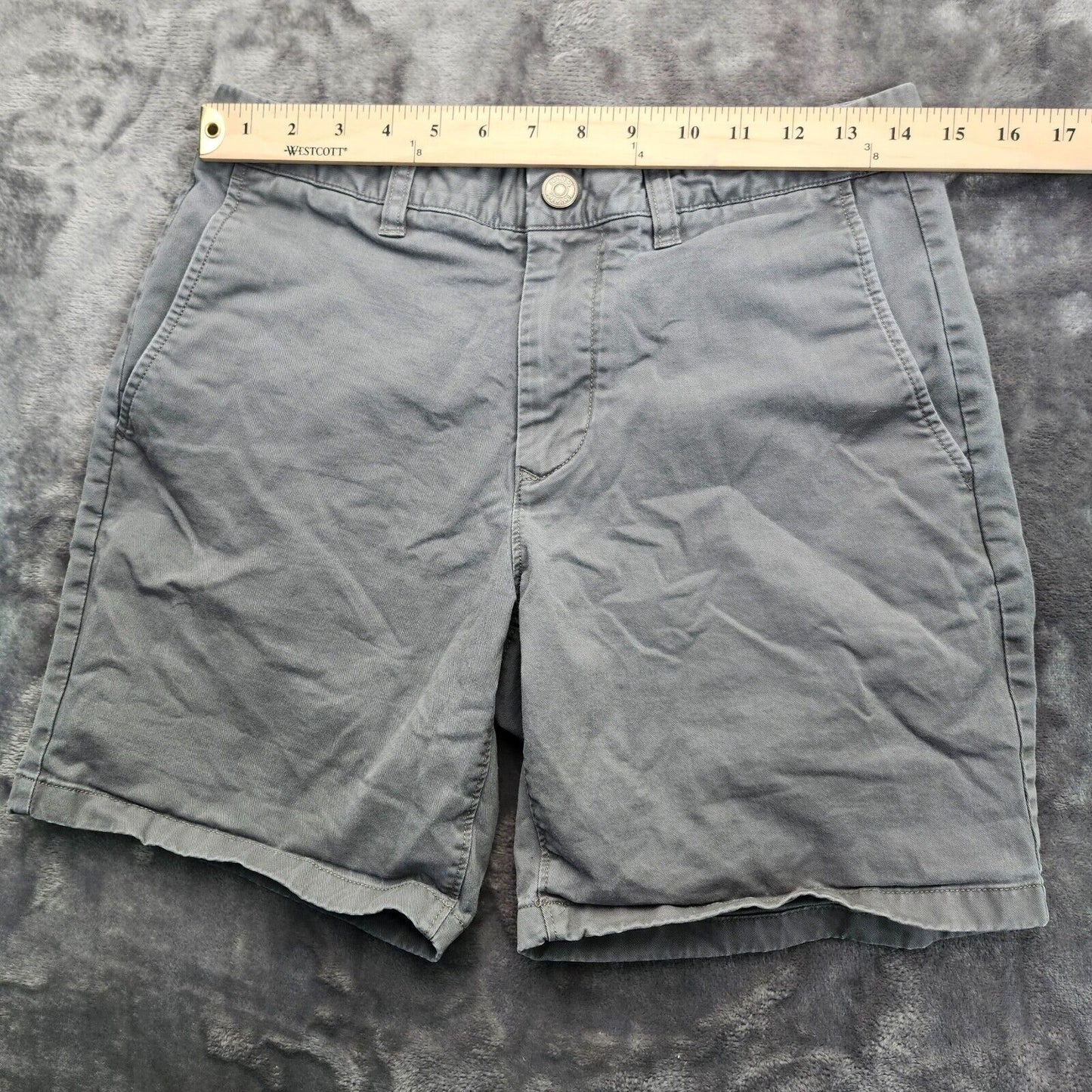 Bonobos Flat Front Solid Gray Shorts for Men size 29