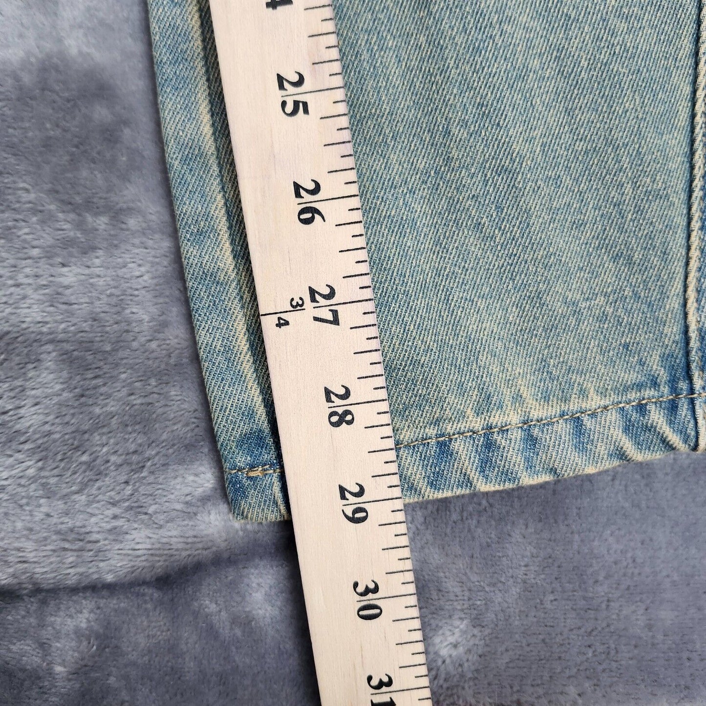 NWoT Finesse Womens High-Waisted Wide Leg Blue faded Jeans Size XL