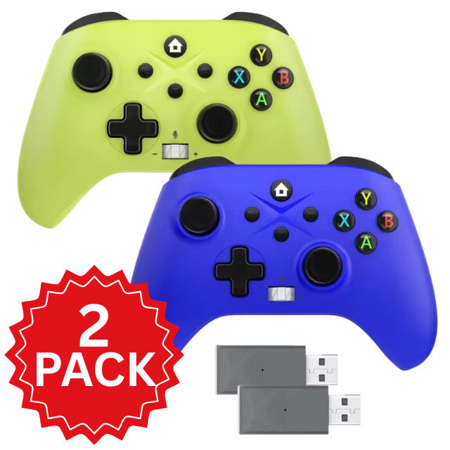 2pack Wireless Controller For Xbox One /S/X Windows 10/11 2.4G Adapter