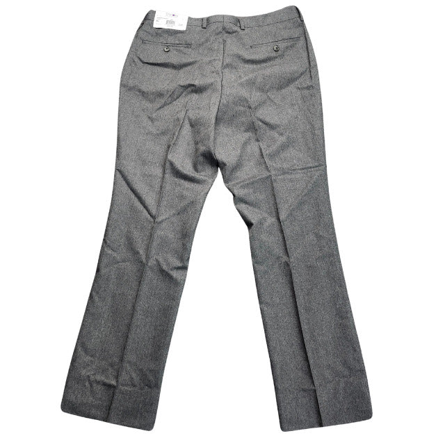 Tayion By Montee Holland Mens Classic-Fit Wool-Blend Dress Pants 42W x 30L Grey