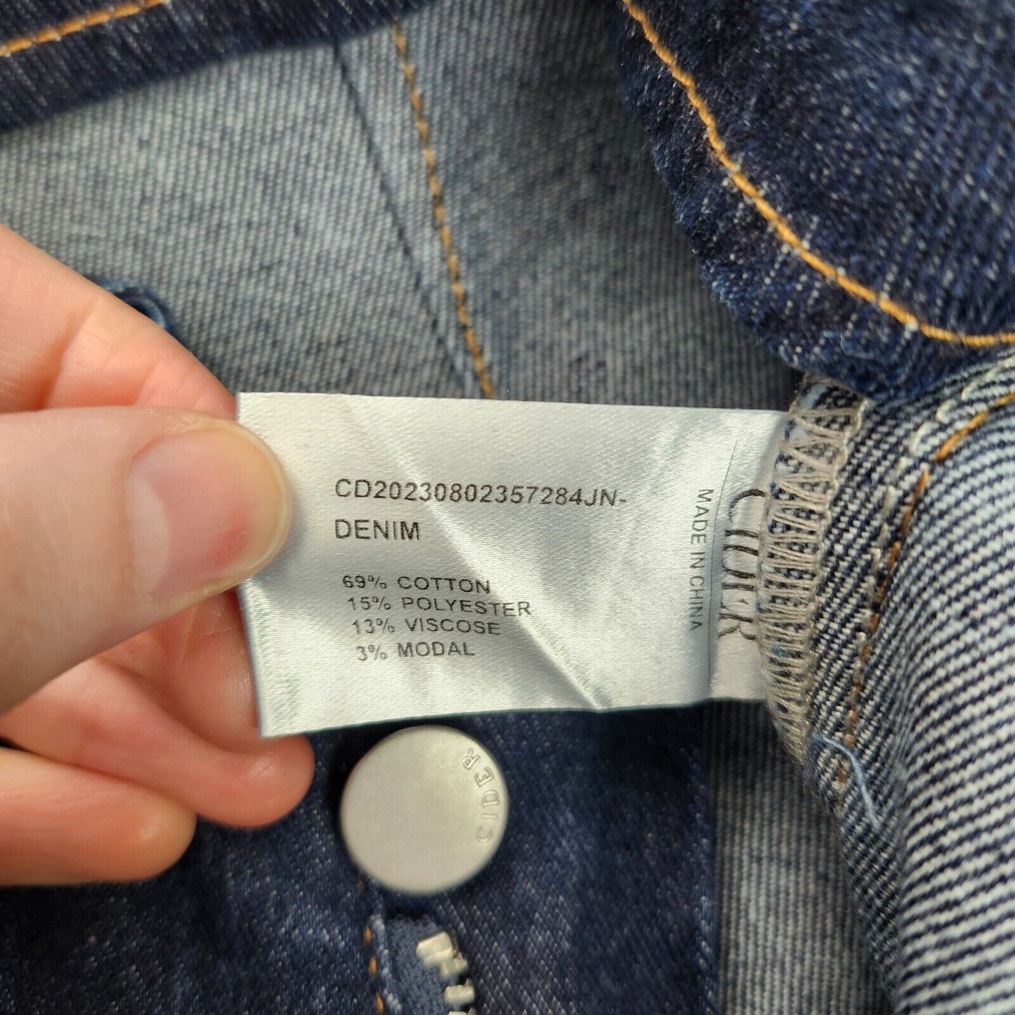 CIDER Womens Double High Rise Solid Button Wide Leg Jeans sz XL