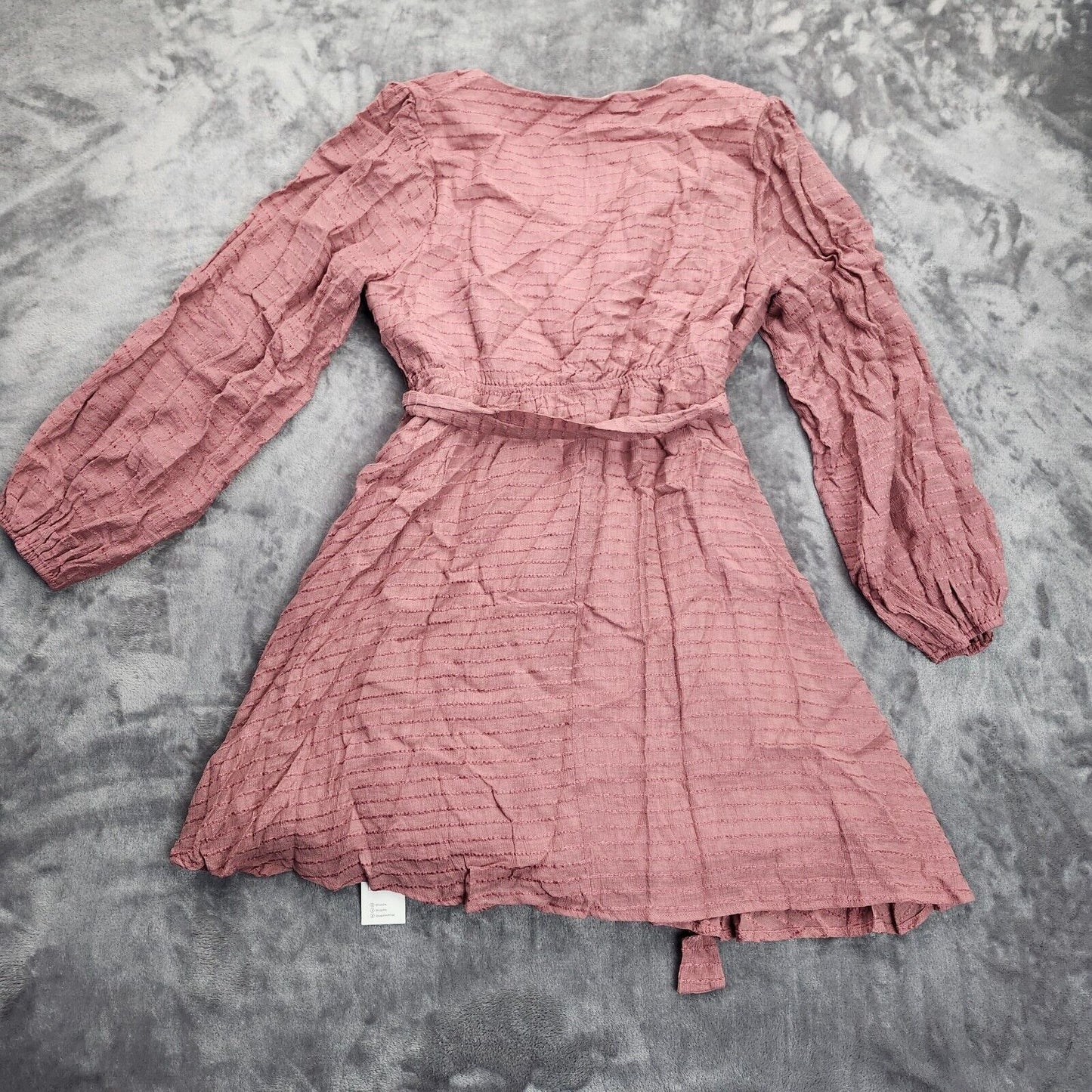CUPSHE Women's Rose Surplice Blouson Sleeve Mini Beach Dress Size Medium