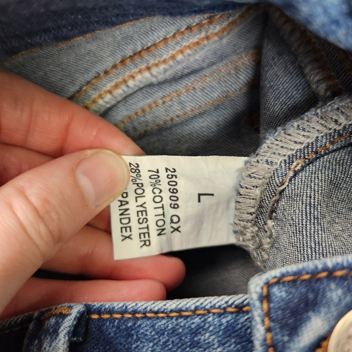 Flamingals Women's Straight Leg Faded Blue Jeans Vintage Style Size Large
