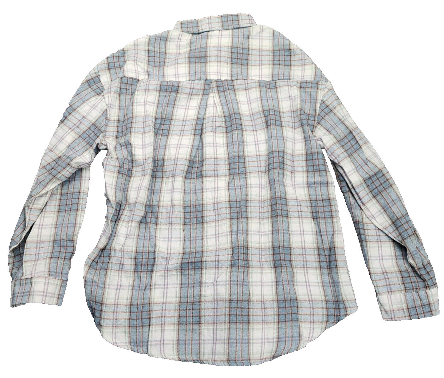Men's Plaid Button Down Shirt Size Large