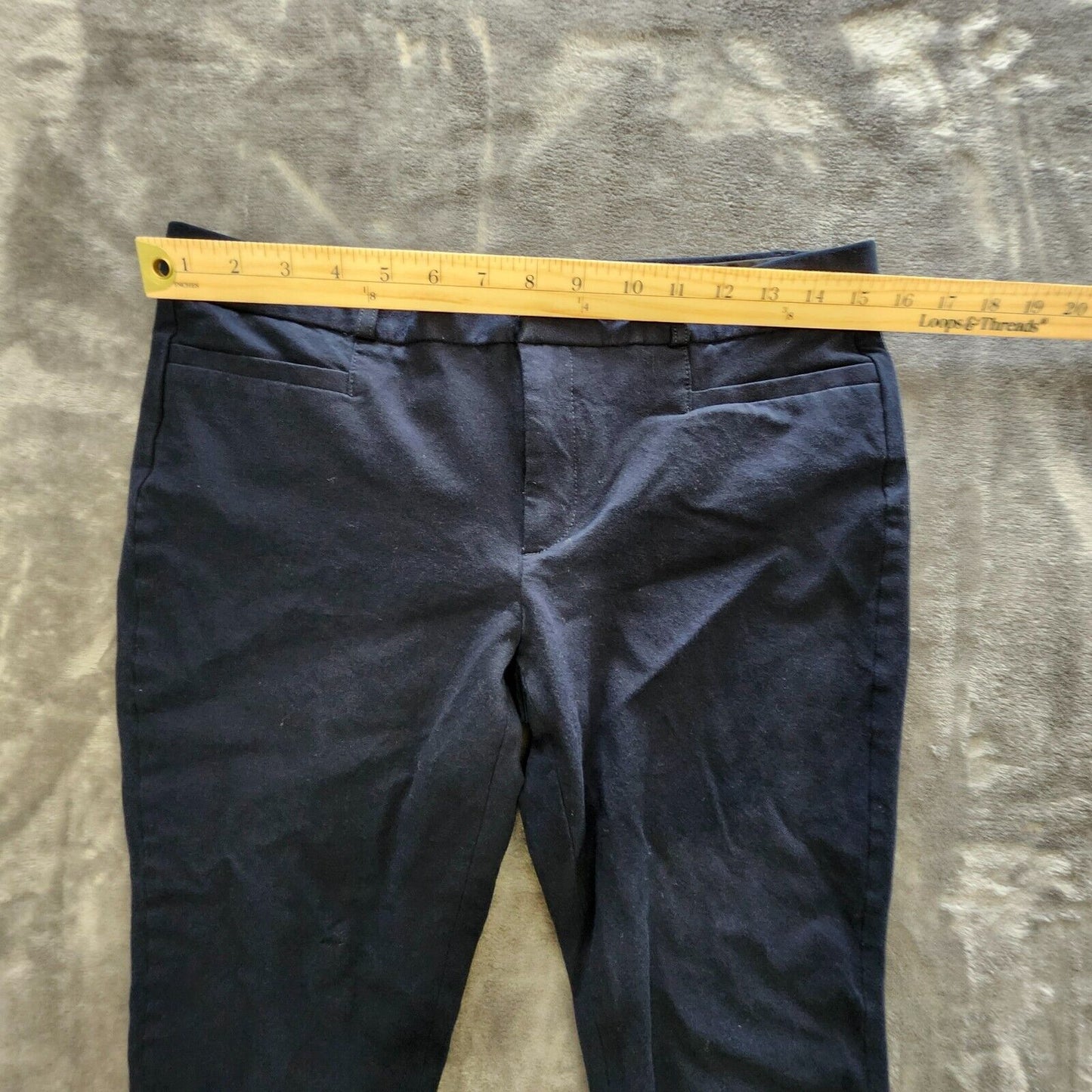 Banana Republic Womens Sloan Curvy Fit Crop Pants- Blue - Size 8