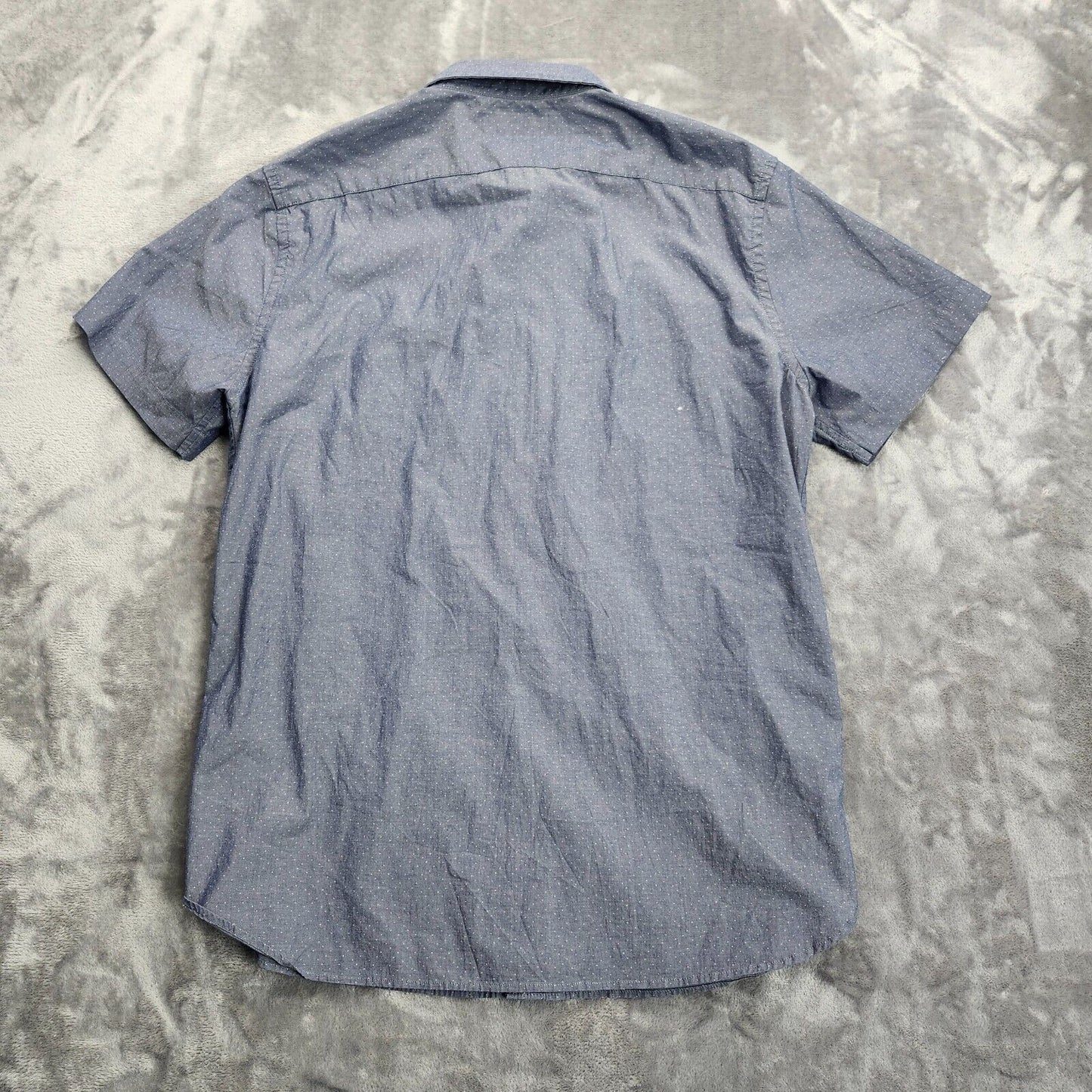 Banana Republic Short Sleeve Slim Fit Cotton Solid Casual Button-Down Shirt Med