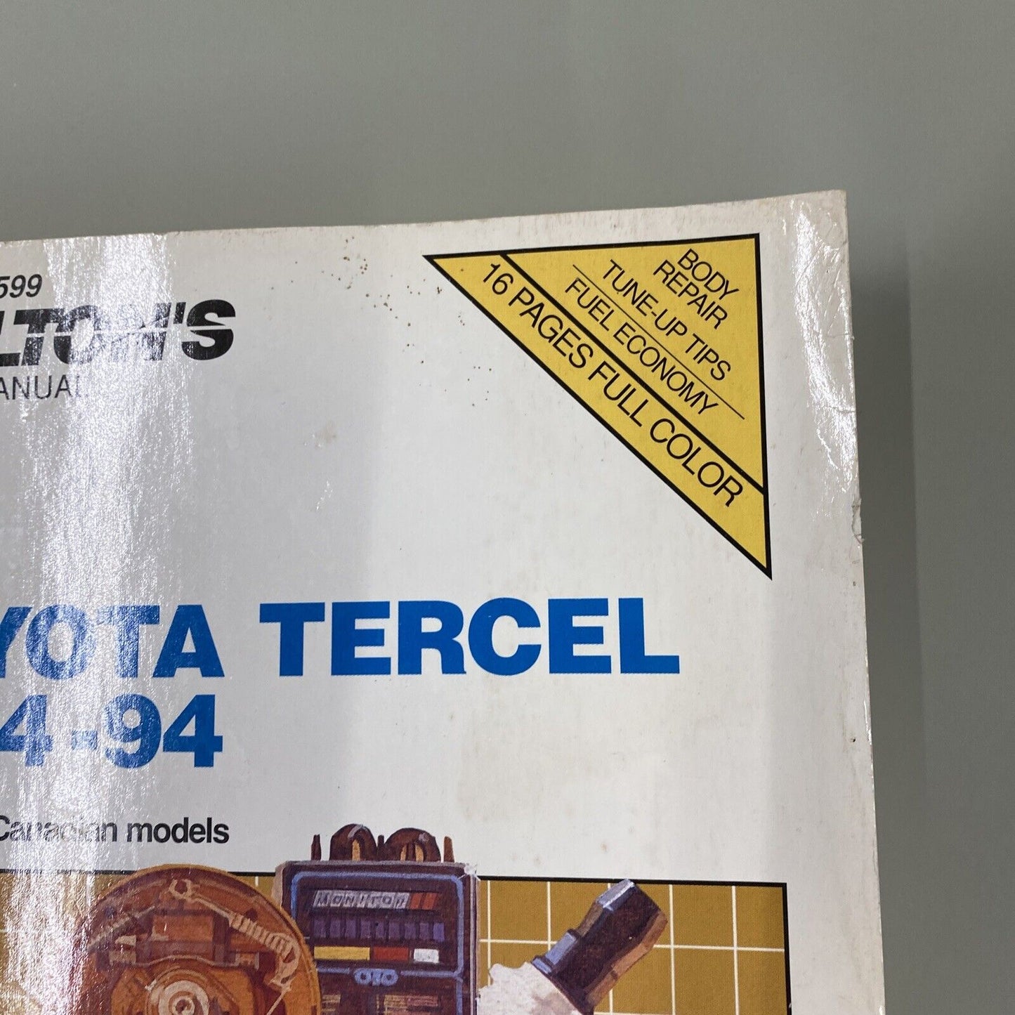 Chilton Toyota Tercel 1984-1994 Repair Manual : CH8599