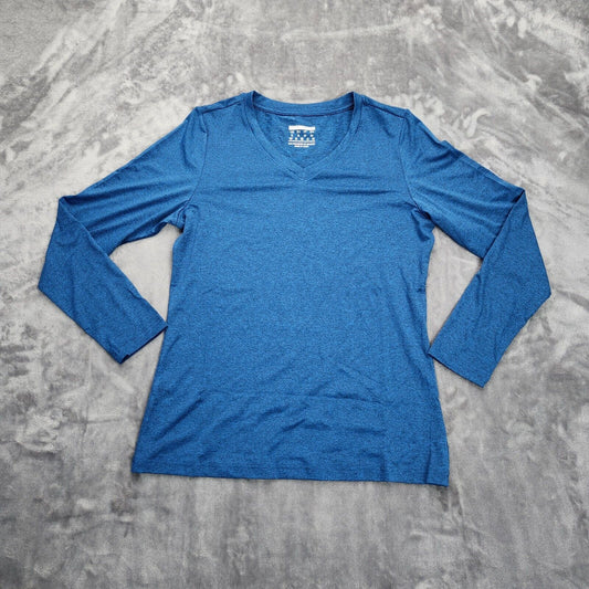 TACVASEN Womens UPF 50+ Sun Protection V Neck Long Sleeve Quick Dry Top Small