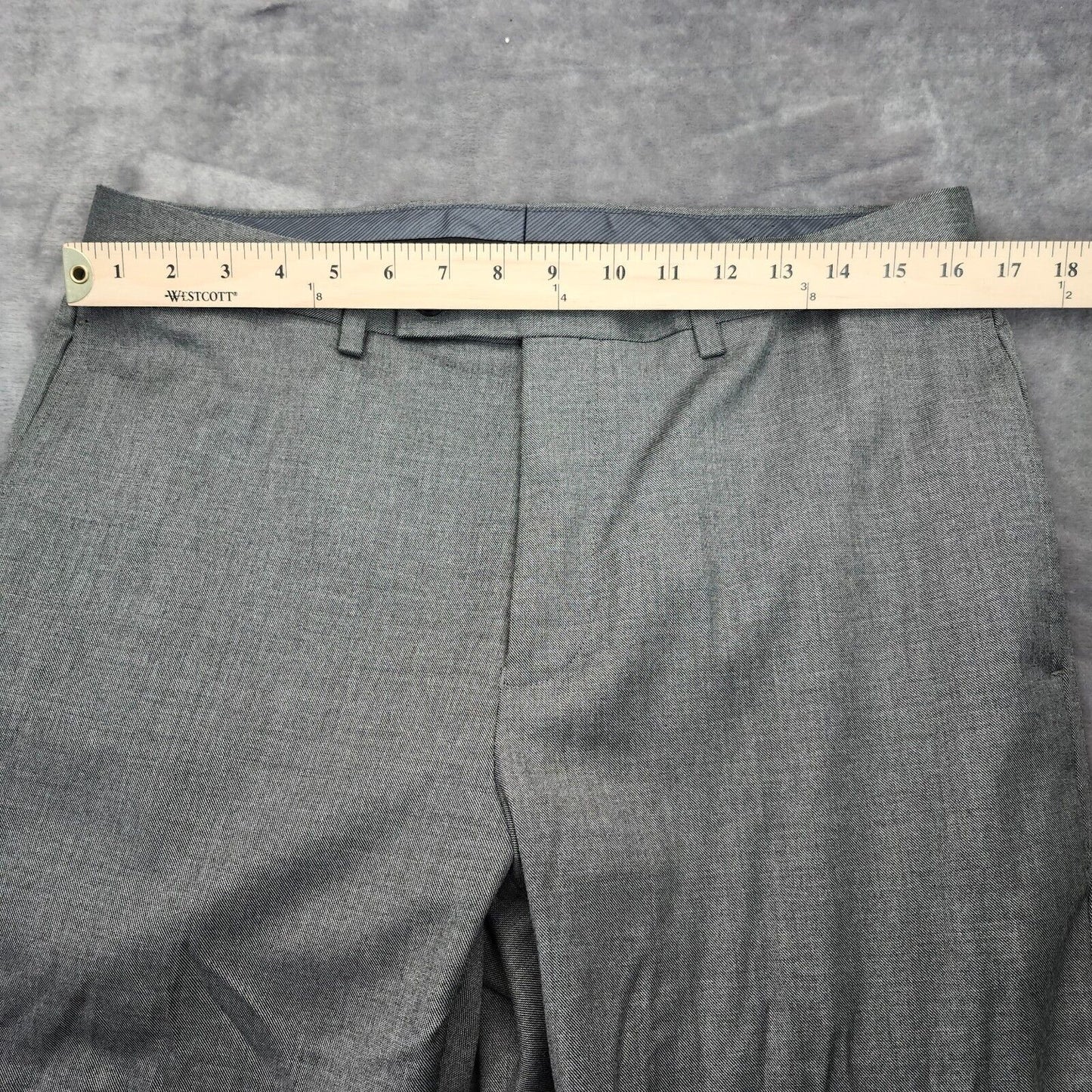 Calvin Klein Mens Suit Set Gray Jacket 38R, Trousers 34W X 32L