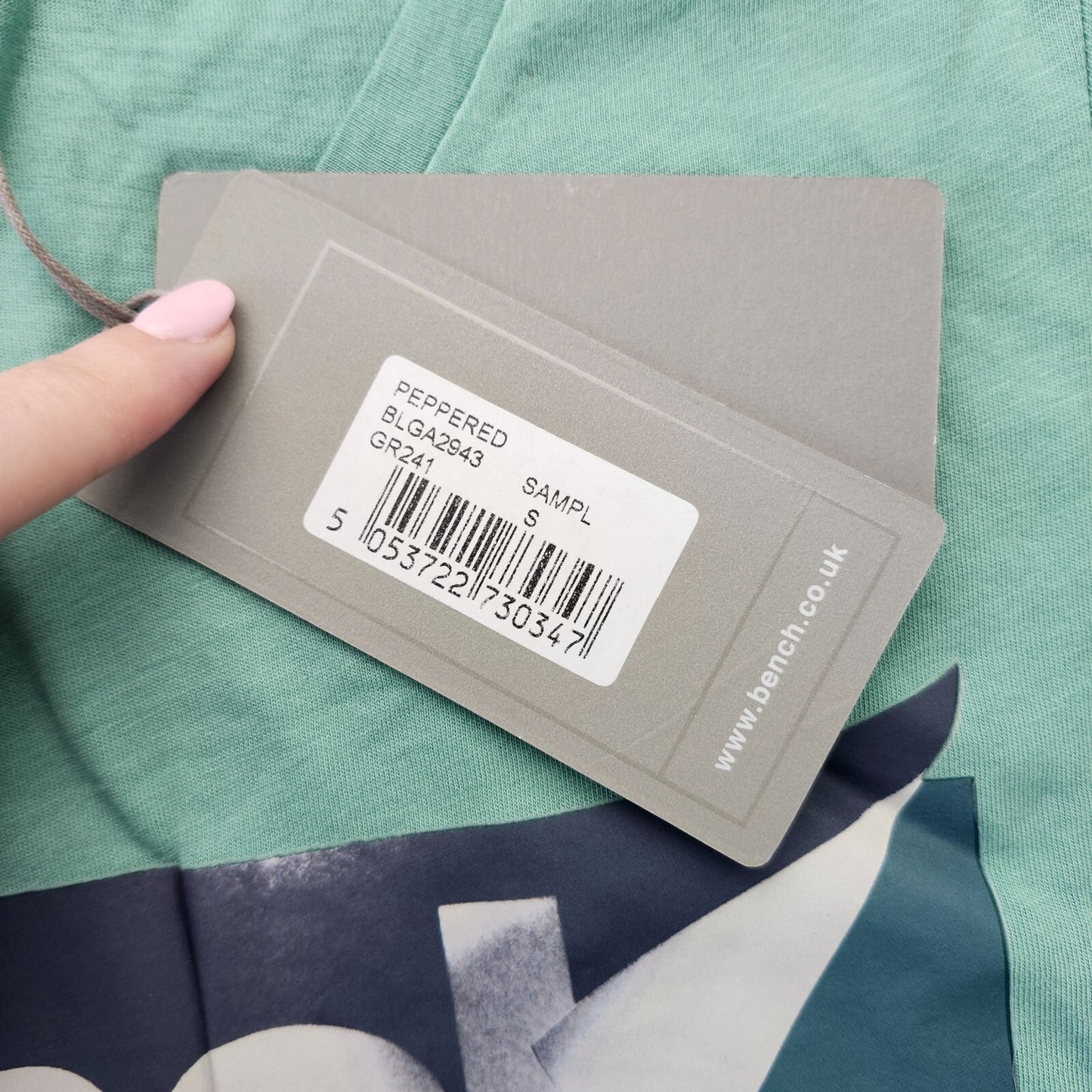 Bench Urban Wear Womens T-Shirt Size Small Blue/Green