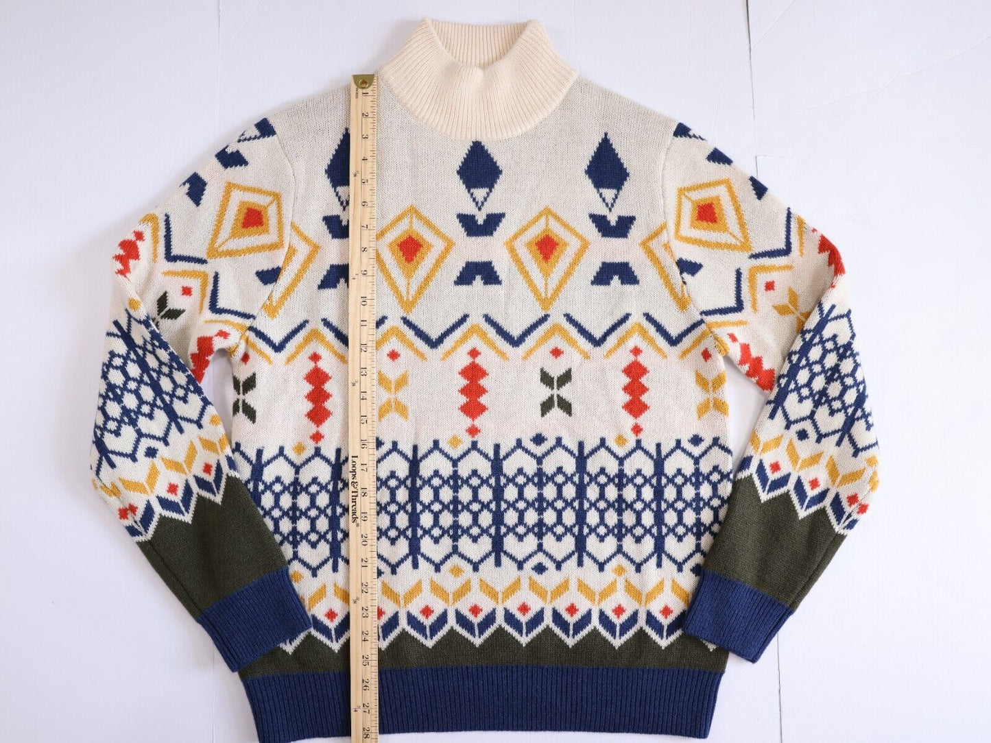 Paisley & Gray Knit Sweater Slim Fit Size XL Abstract