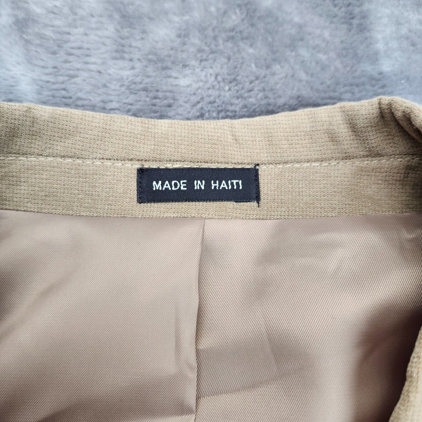 NWT Jones New York Men's 44 Long Sport Coat Blazer Corey Tan Notch Lapel