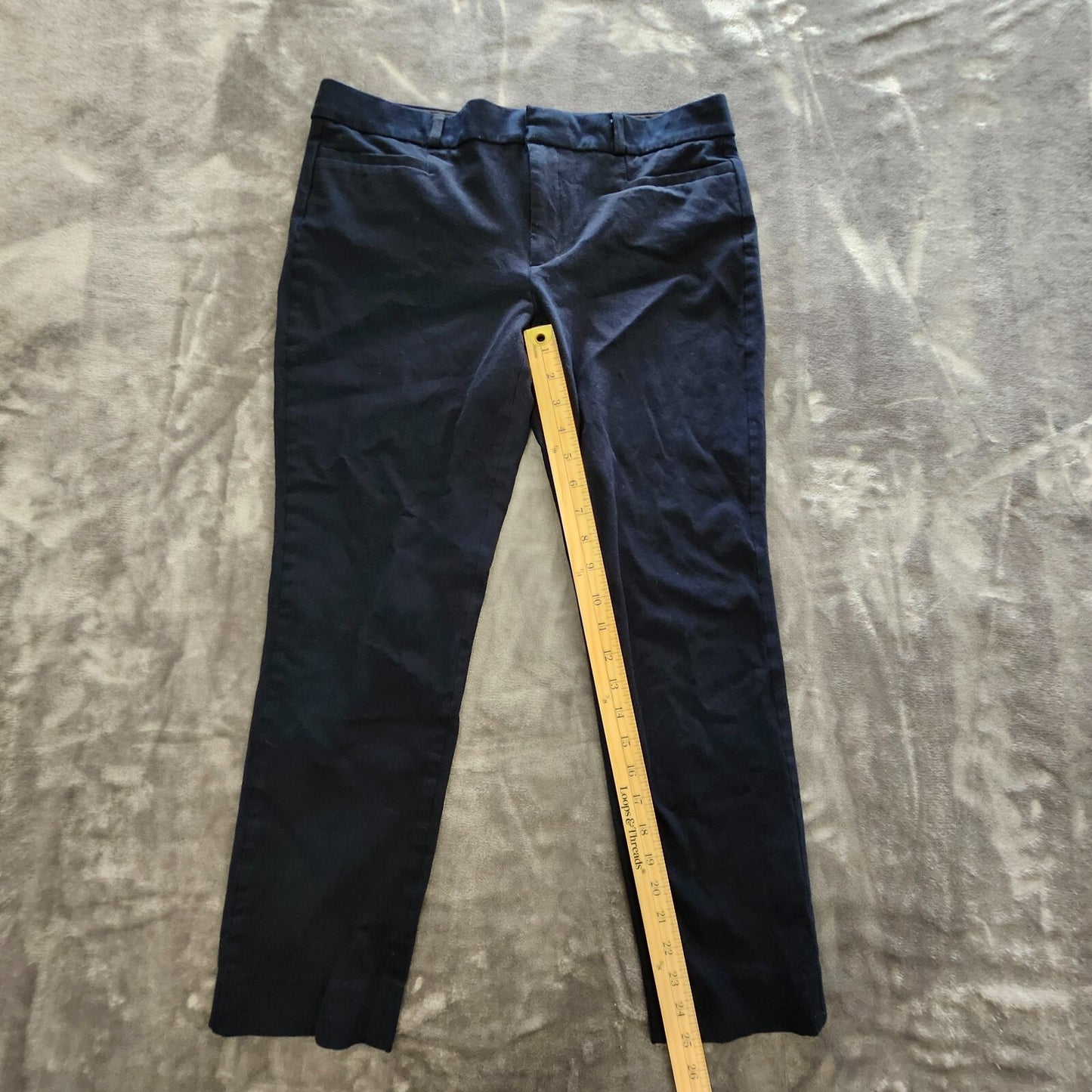 Banana Republic Womens Sloan Curvy Fit Crop Pants- Blue - Size 8