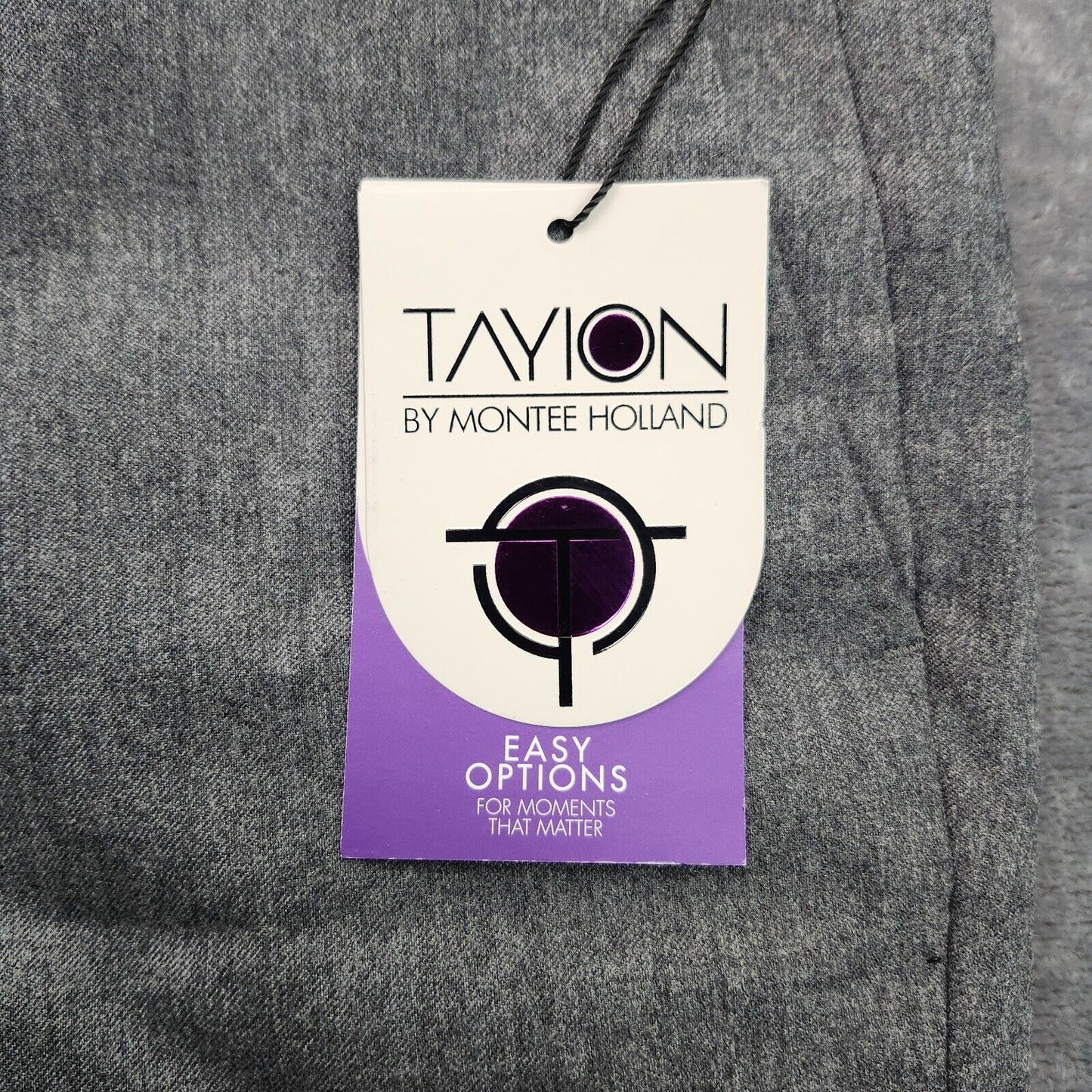 Tayion By Montee Holland Mens Classic-Fit Wool-Blend Dress Pants 34W x 30L