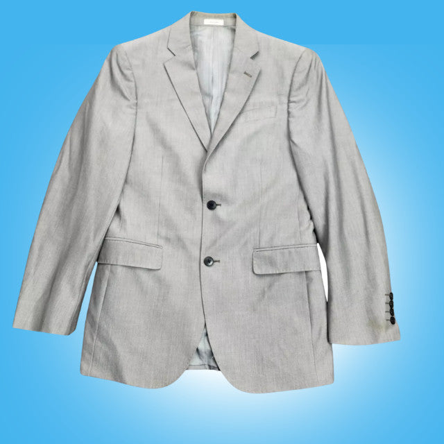 JF J. Ferrar Mens Suit 2 Button Jacket Grey Blazer 2 Bu Slim Fit 38 Regular