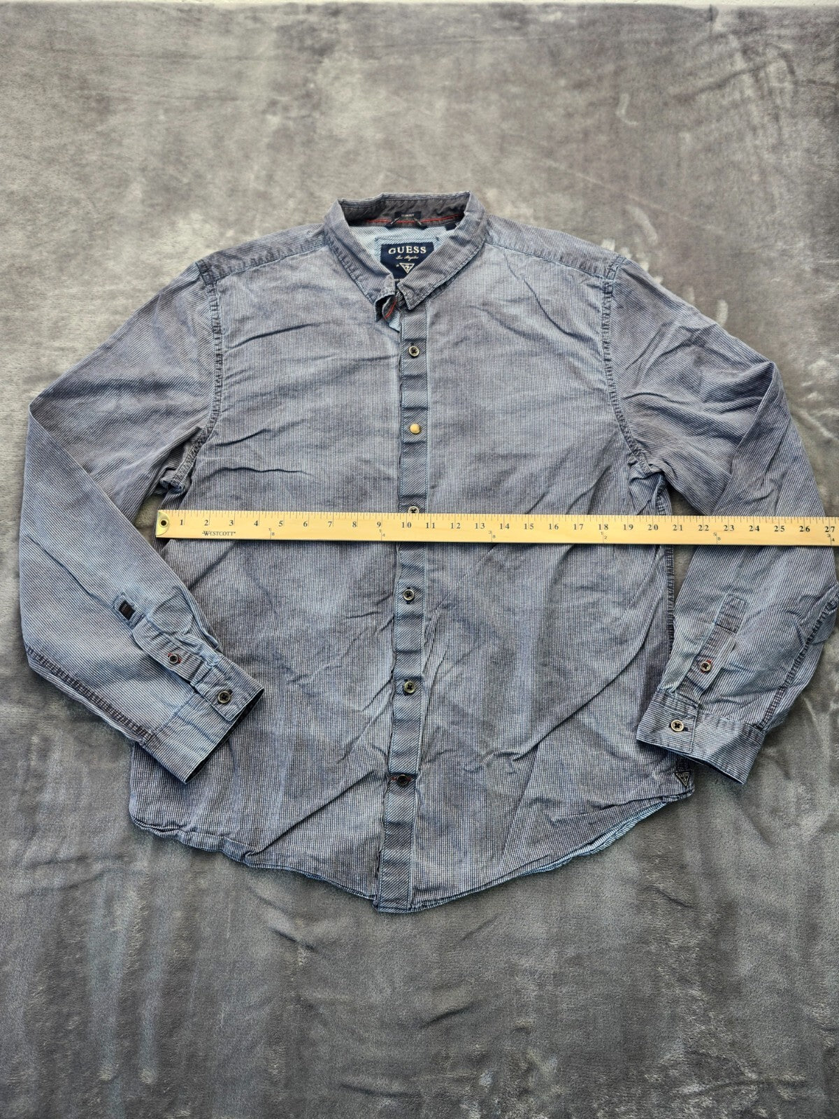 Guess Los Angeles Finest Denim and Dry Goods Dress shirt Size XL