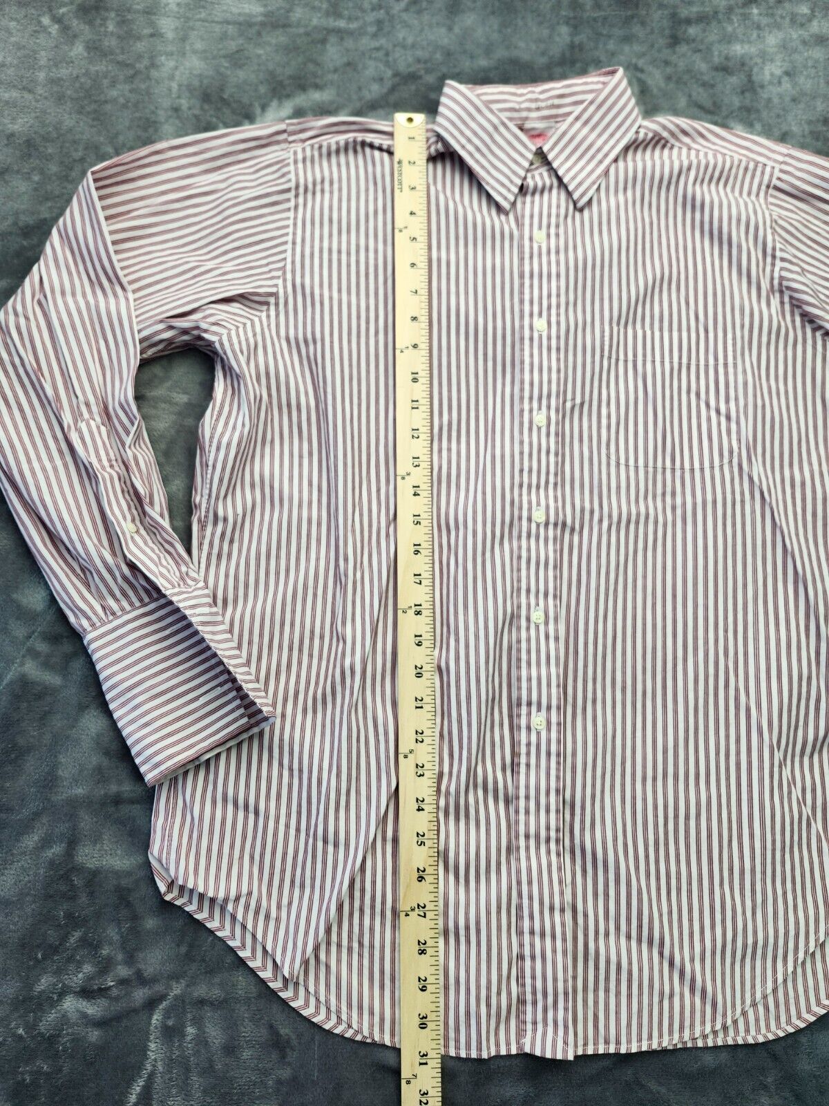 Brooks Brothers 100% cotton size 16.5 red and white candystripe