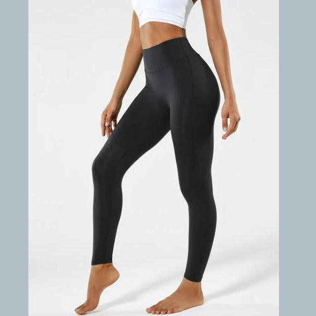 Fanka Women's Compression Everyday Leggings Beyond Nude Large Black