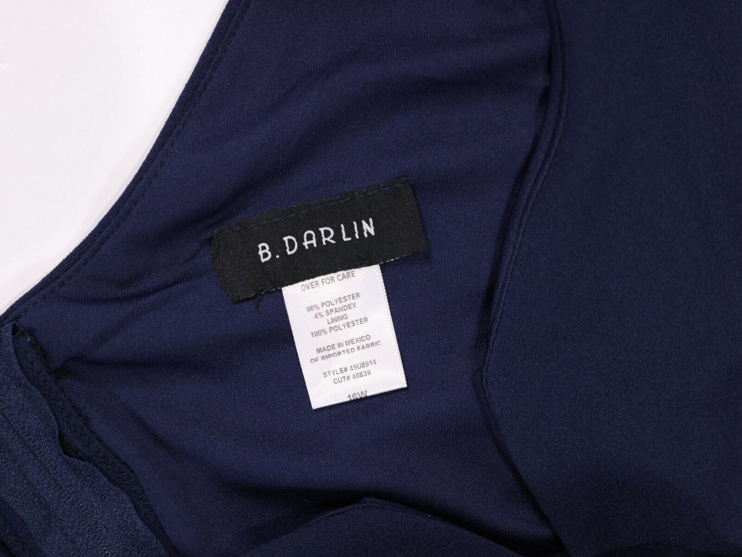 B. DARLIN P Social Blue Dress 16W
