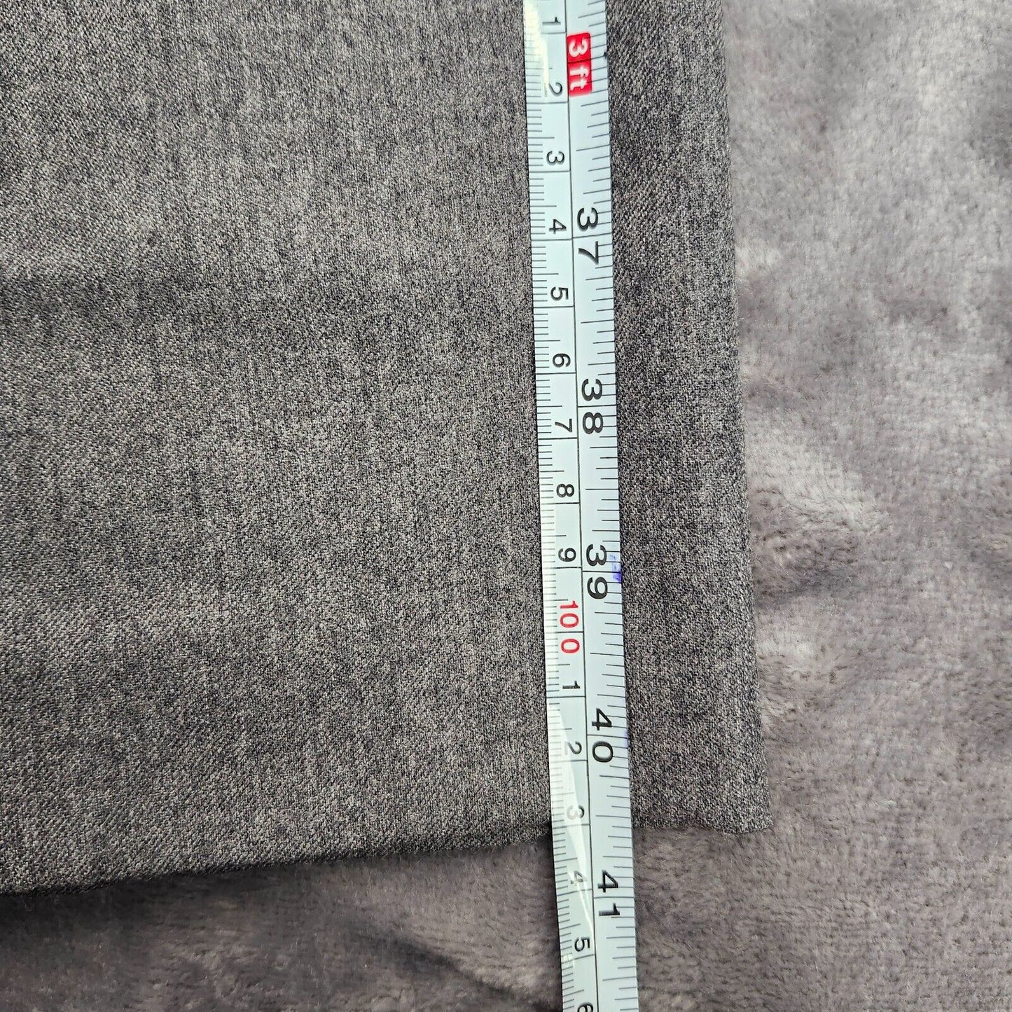 Tayion By Montee Holland Mens Classic-Fit Wool-Blend Dress Pants 38W x 30L Grey