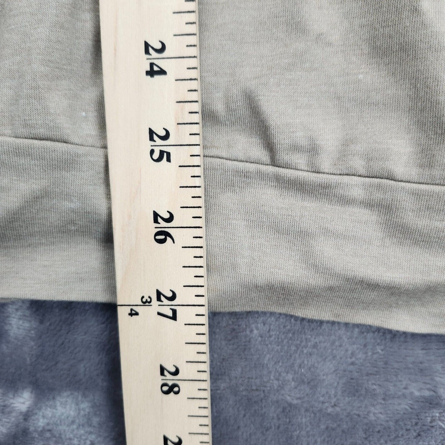 Mens Oatmeal Long Sleeve Shirt Large