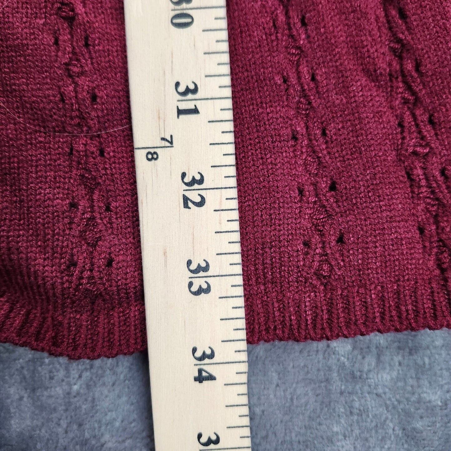 MICAS Womens Burgundy Cutout Long Sleeve Sweater Dress Size Medium