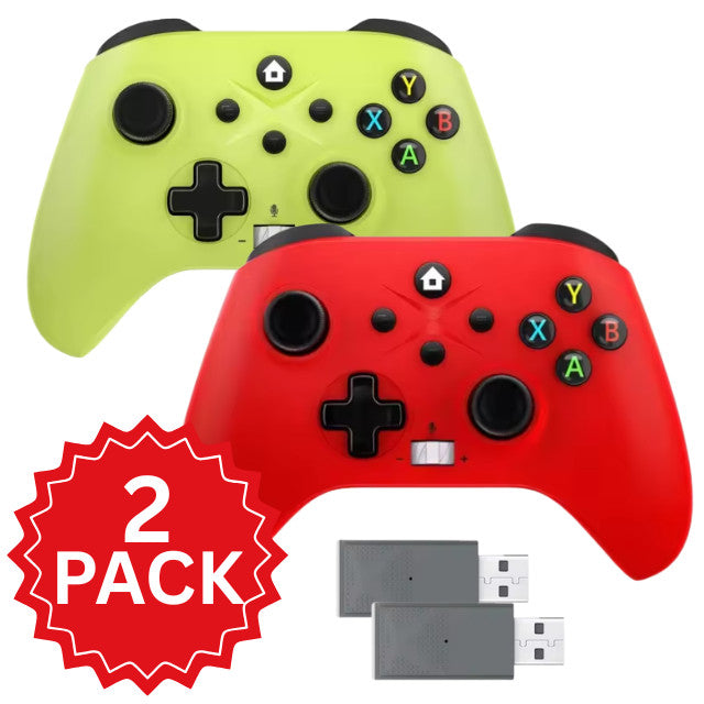 2pack Wireless Controller For Xbox One /S/X Windows 10/11 2.4G Adapter