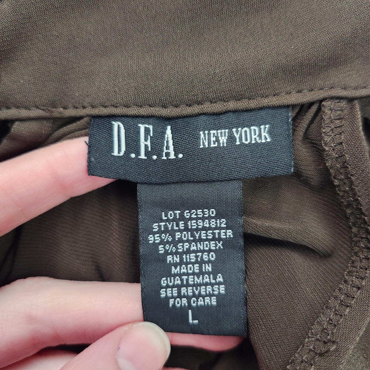 DFA New York Womens Sleeveless Halter Top size 10