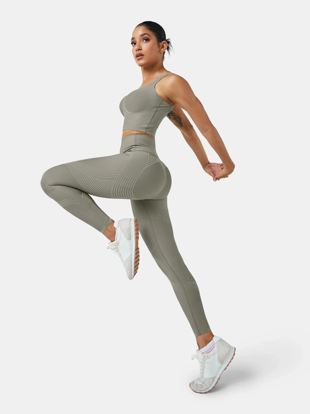 Fanka Body Sculpt Lift n Curve Leggings (Reversible Wear) Moon Mist Small