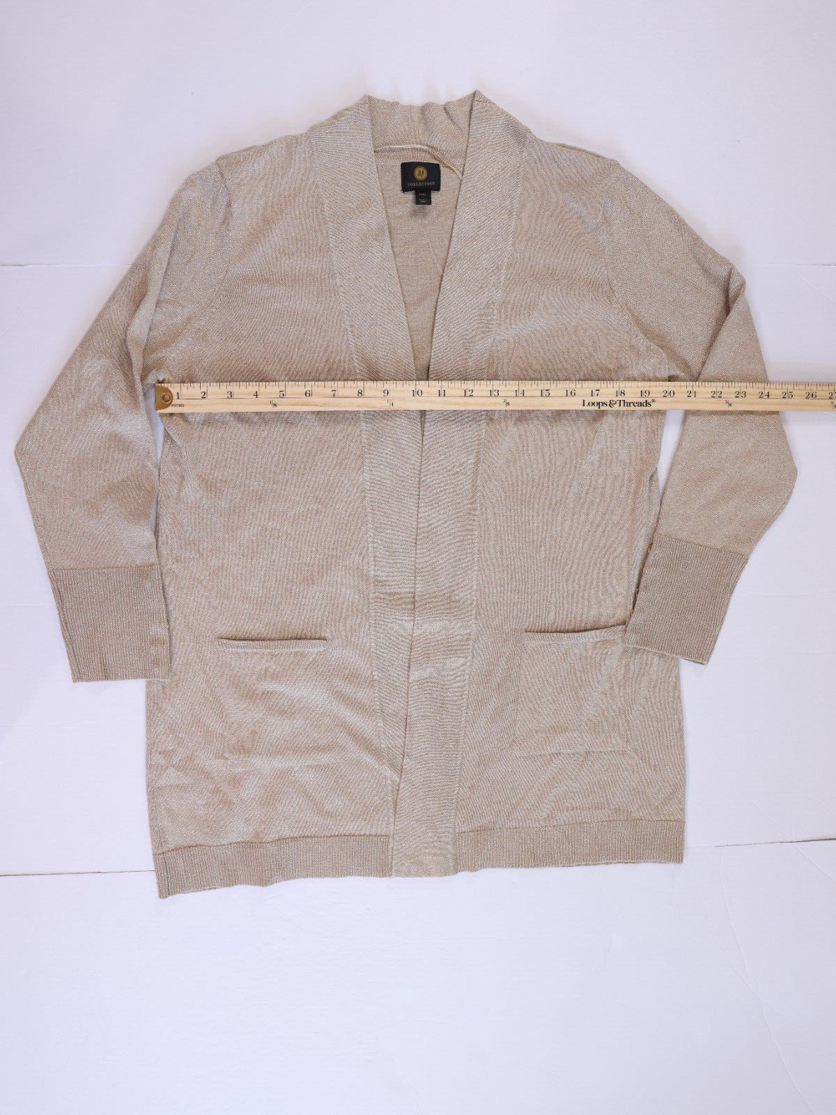 NWT JM Collection Cardigan Open Front Long Slv Womens size PXXL
