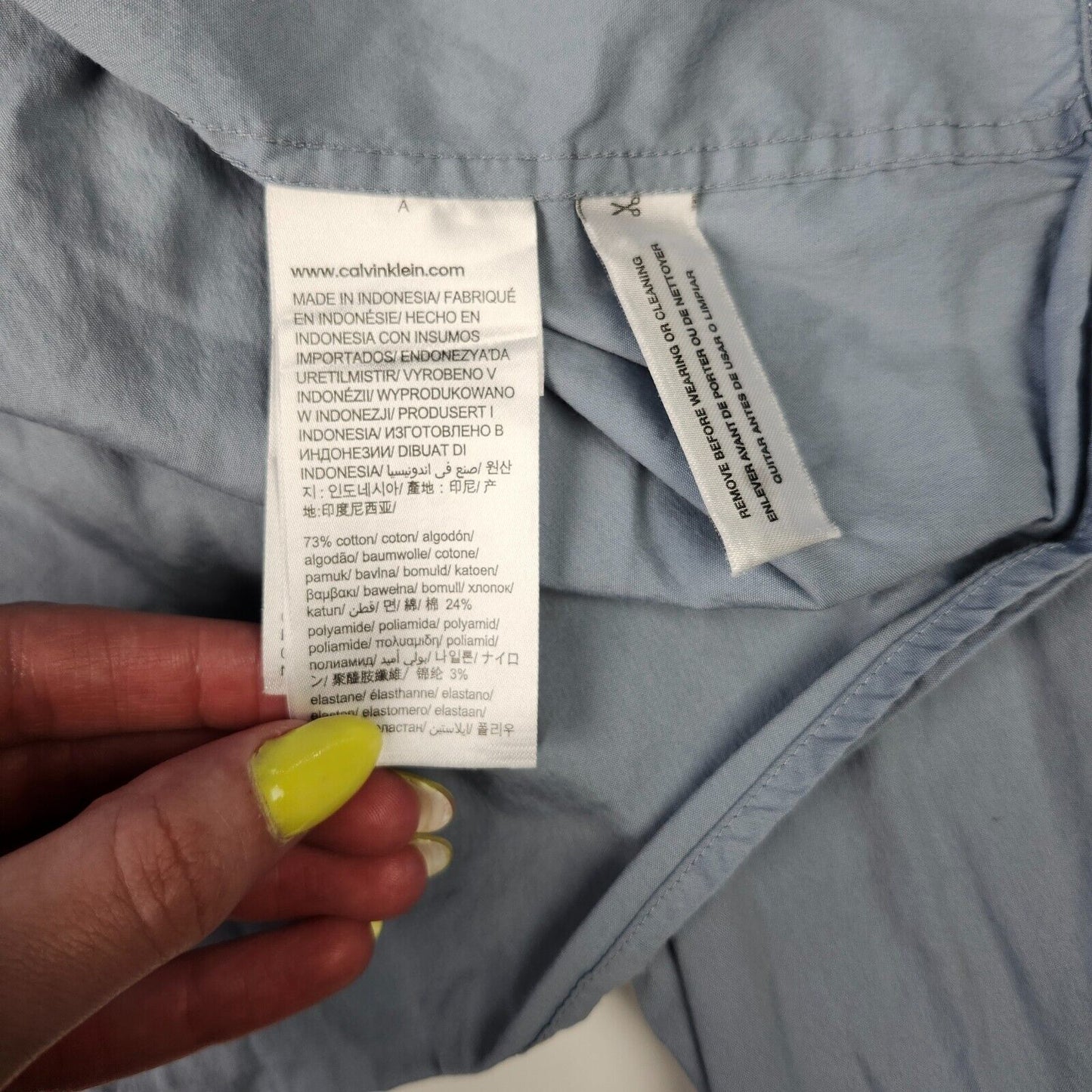 Calvin Klein light blue dress shirt mens size medium