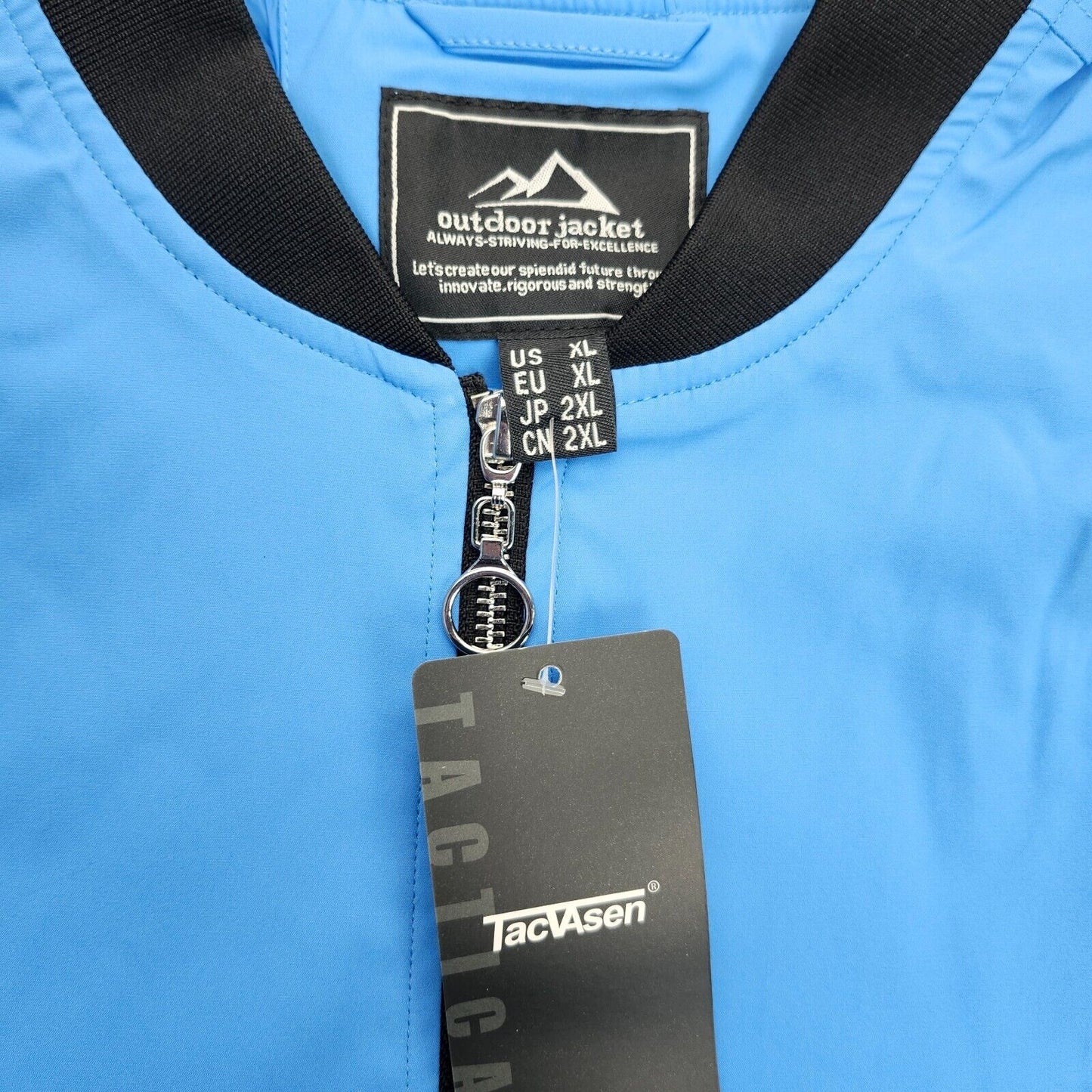 TACVASEN Outdoor Jacket brand Blue Bomber Jacket Size XL