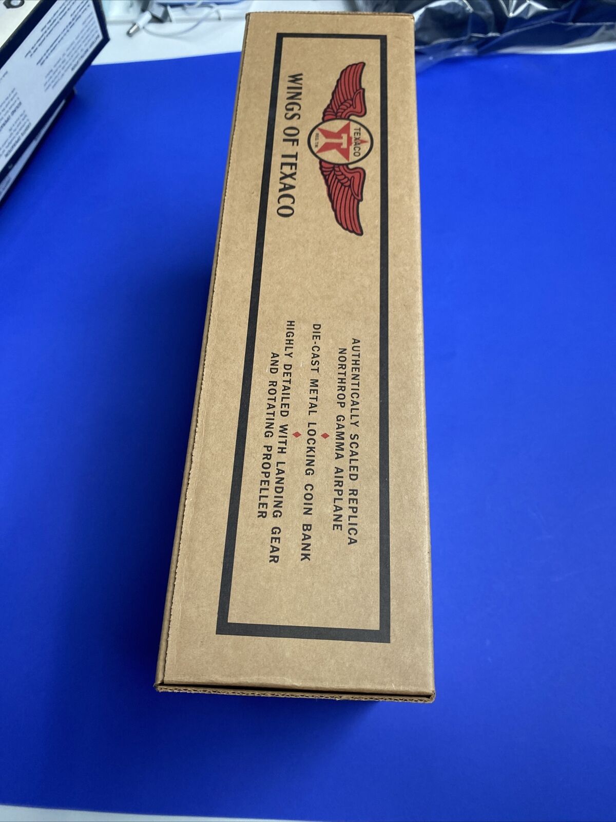 New Texaco 1932 Northrop Gamma Wings of Texaco Die-Cast Airplane Bank 2nd Series