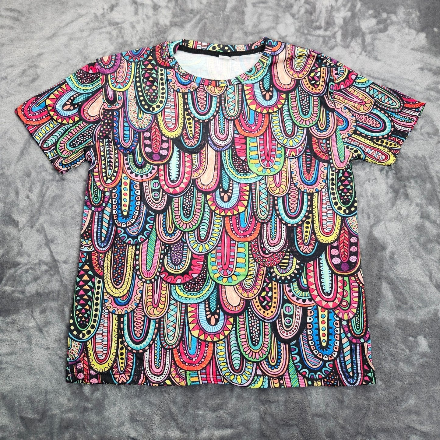 Printed Short Sleeve Tees Casual Short Sleeve T-Shirts Breathable Tops XL
