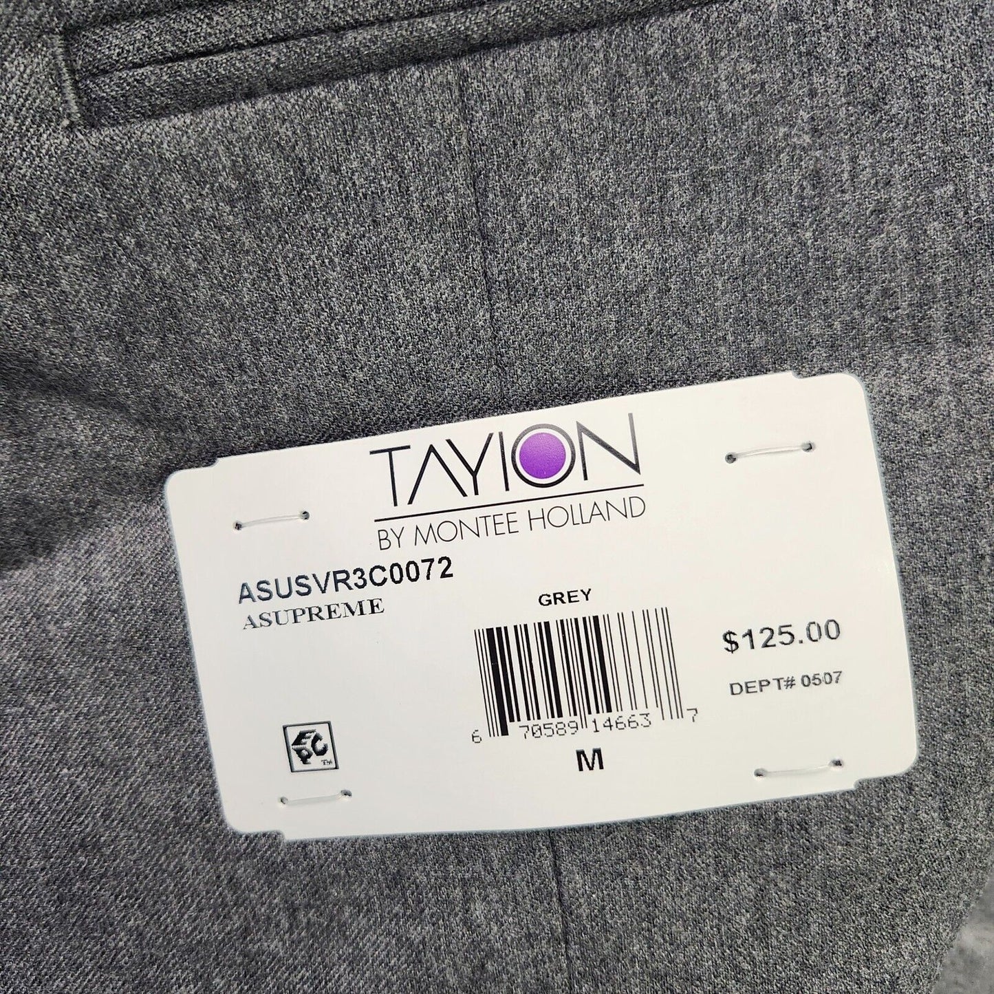 TAYION By Montee Holland Mens Gray Wool Blend Paisley Vest Pike Stitching Med