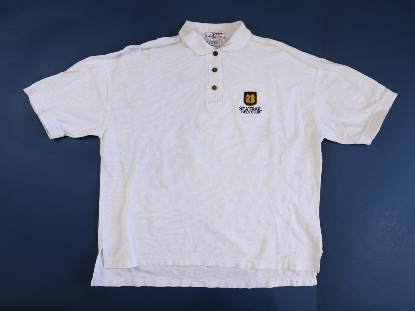 Sea Trail Golf Club Lady Player Bb AM PLAYER White Polo Size XL