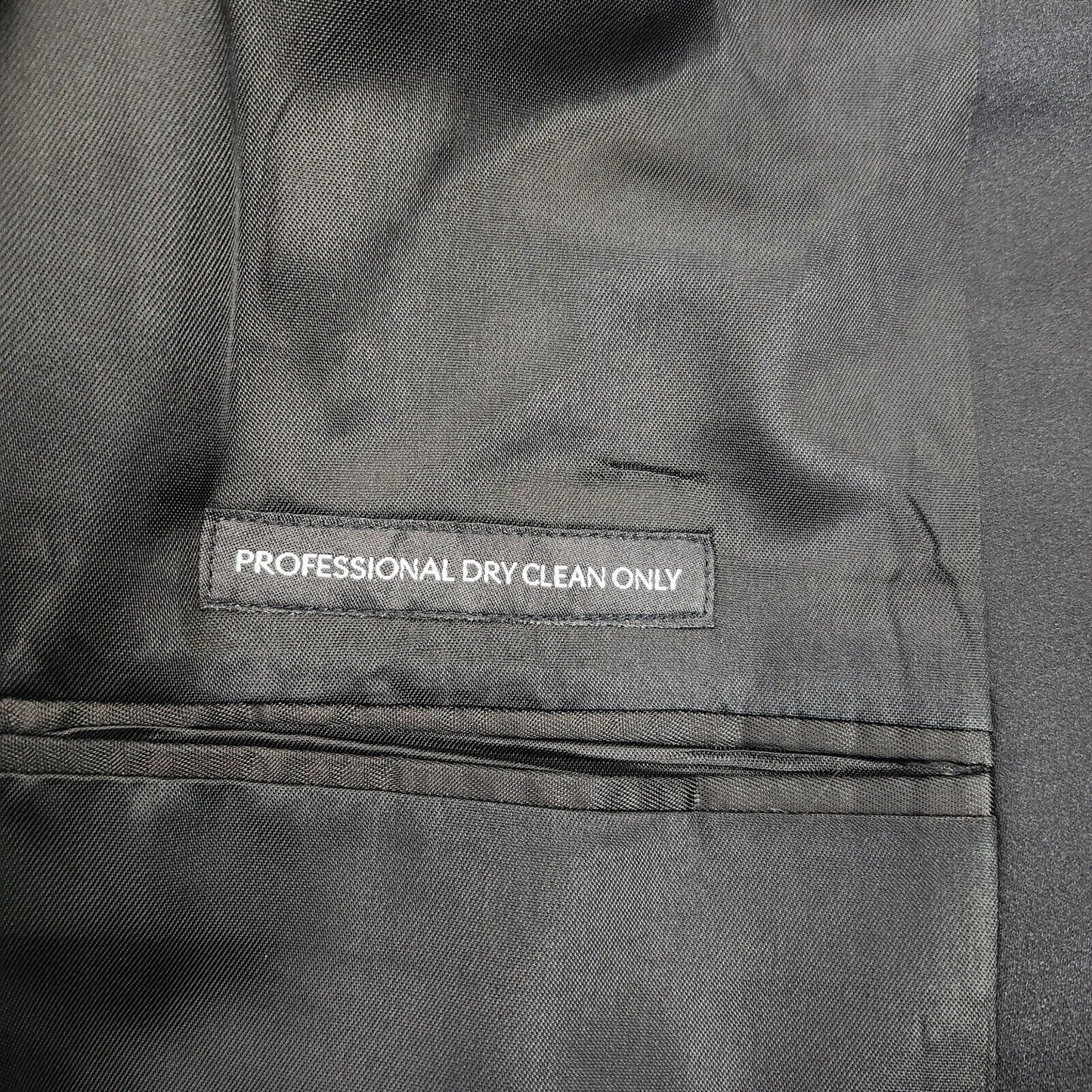 100% Wool Men's Tuxedo Set Jacket Size 40 Long, Pants 34