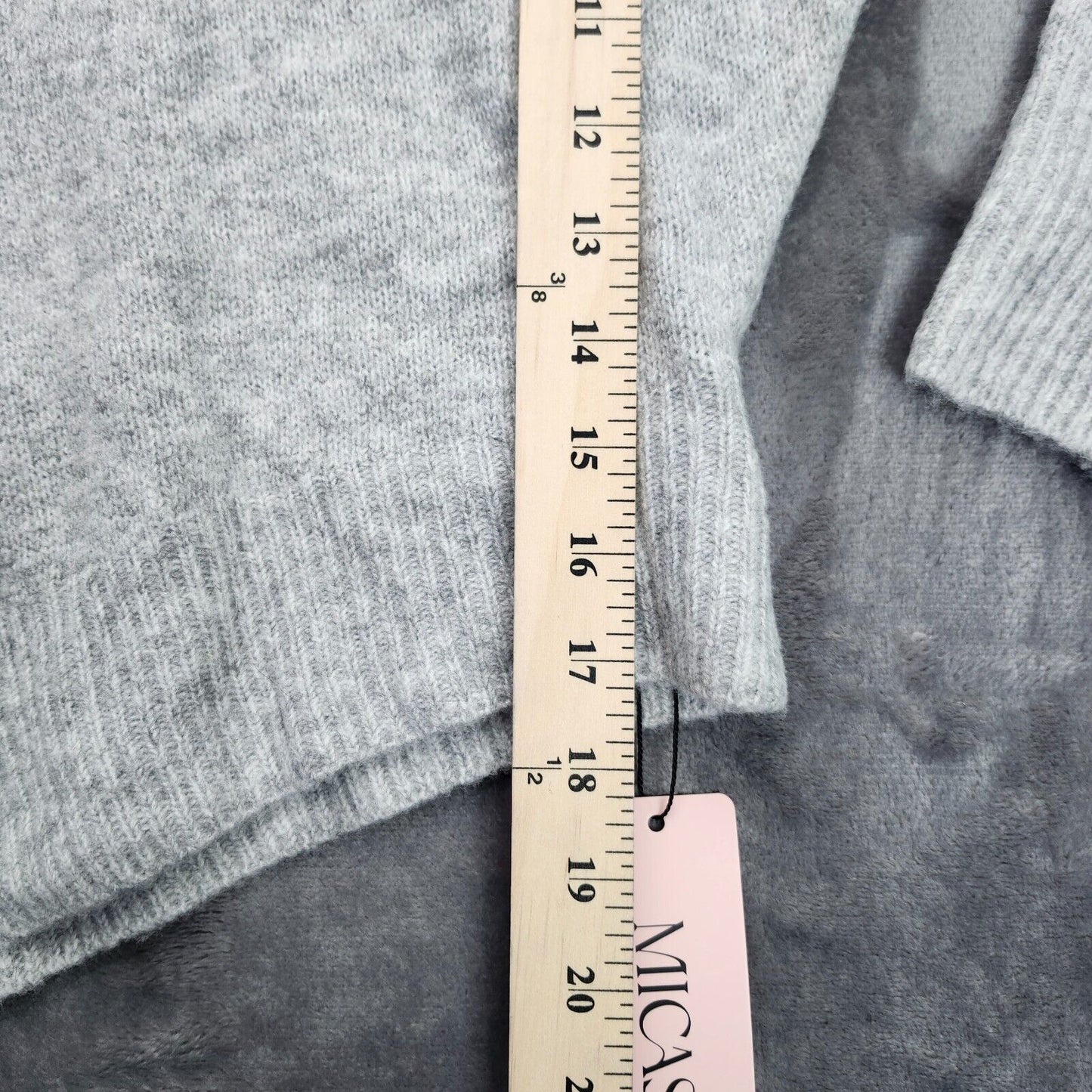 Micas Womens Asymmetrical Long Sleeve Lightweight Sweater Medium