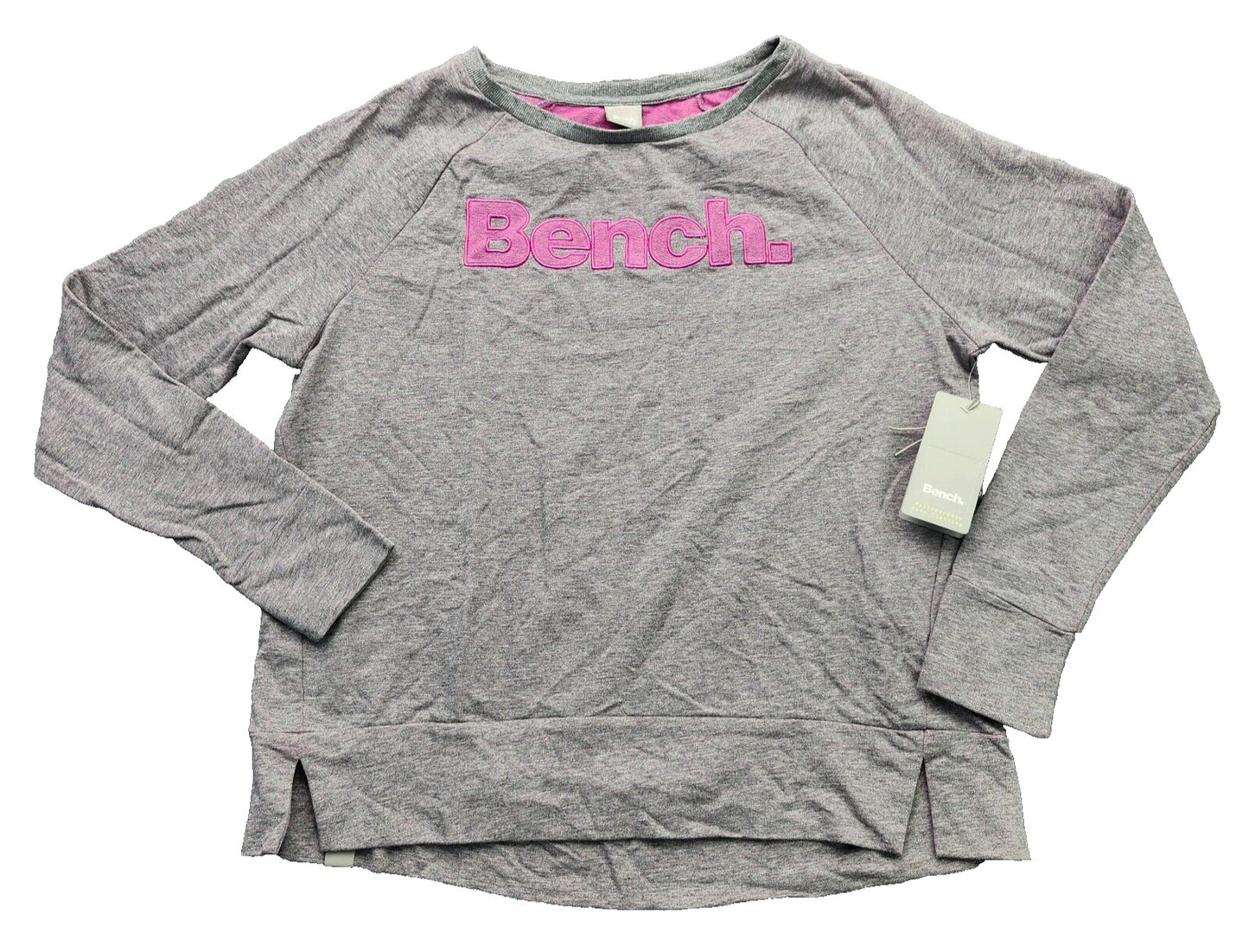 NWT Bench Urban Wear Womens Sweatshirt Size Small Grey/Pink