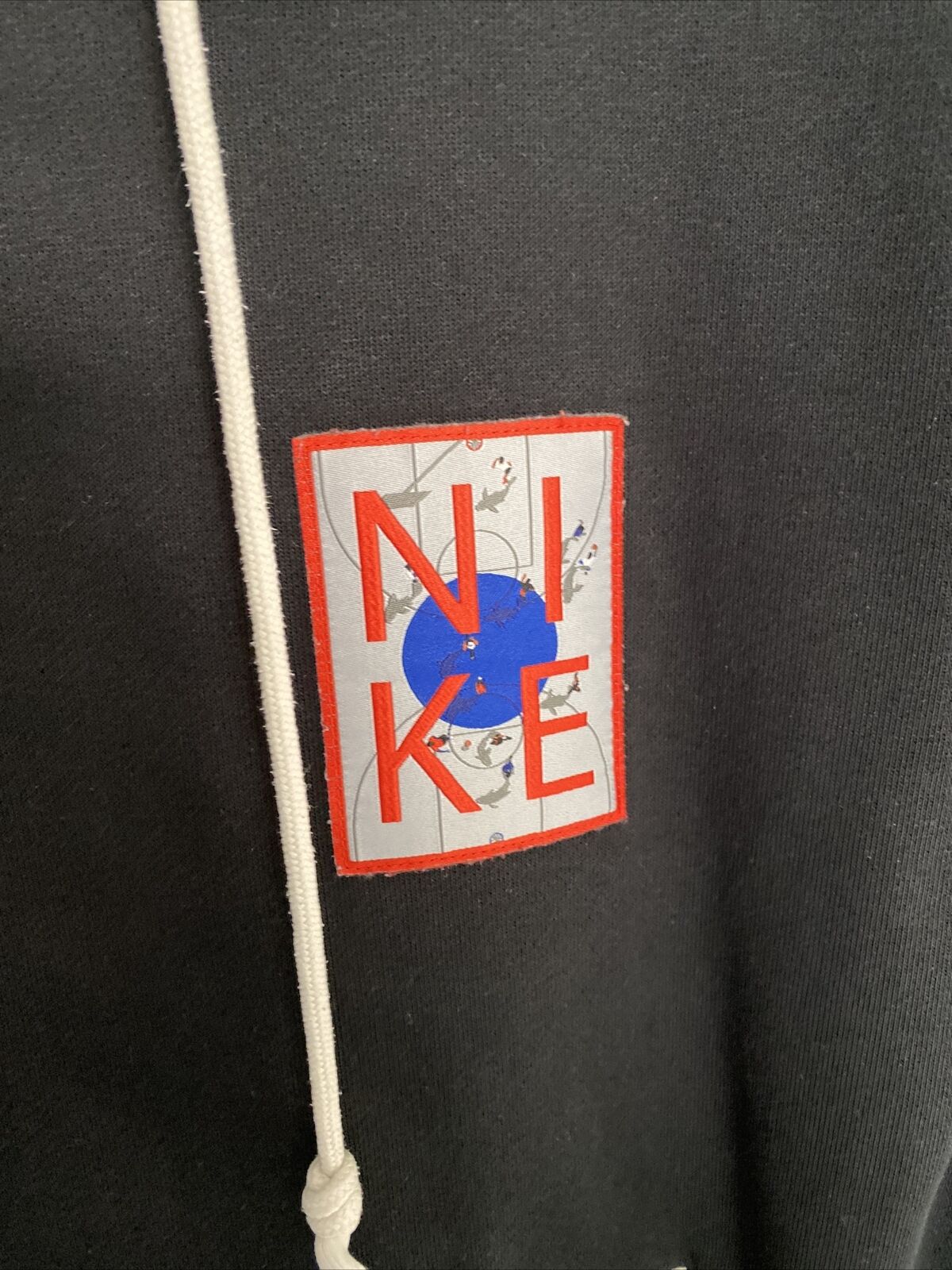 Nike Dry fit Hoodie With Basketball Patches Size Large